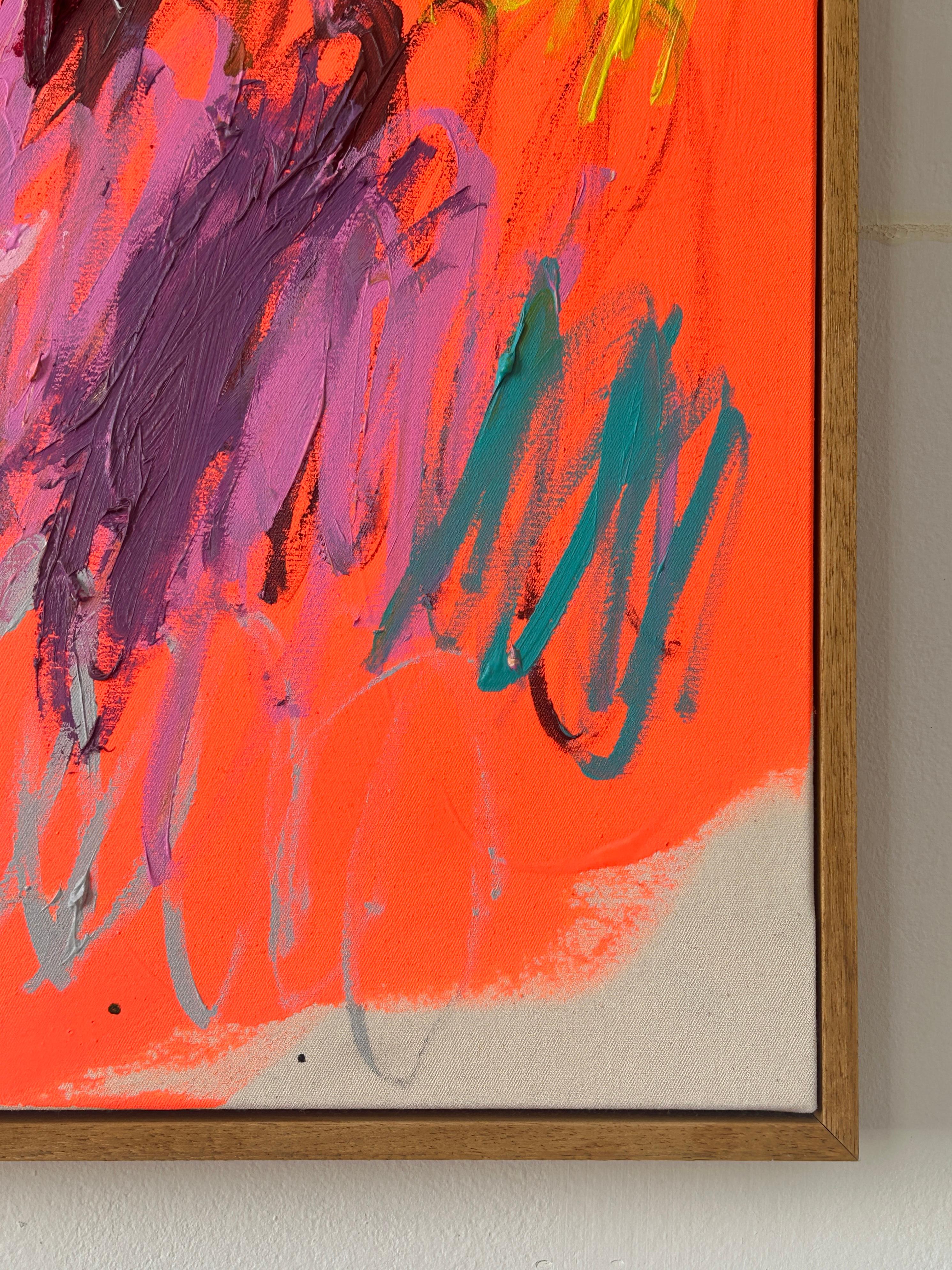 Nueva Obra de Arte Abstracta Contemporánea Línea Colores Artista Christina Gschwantner 2024 2