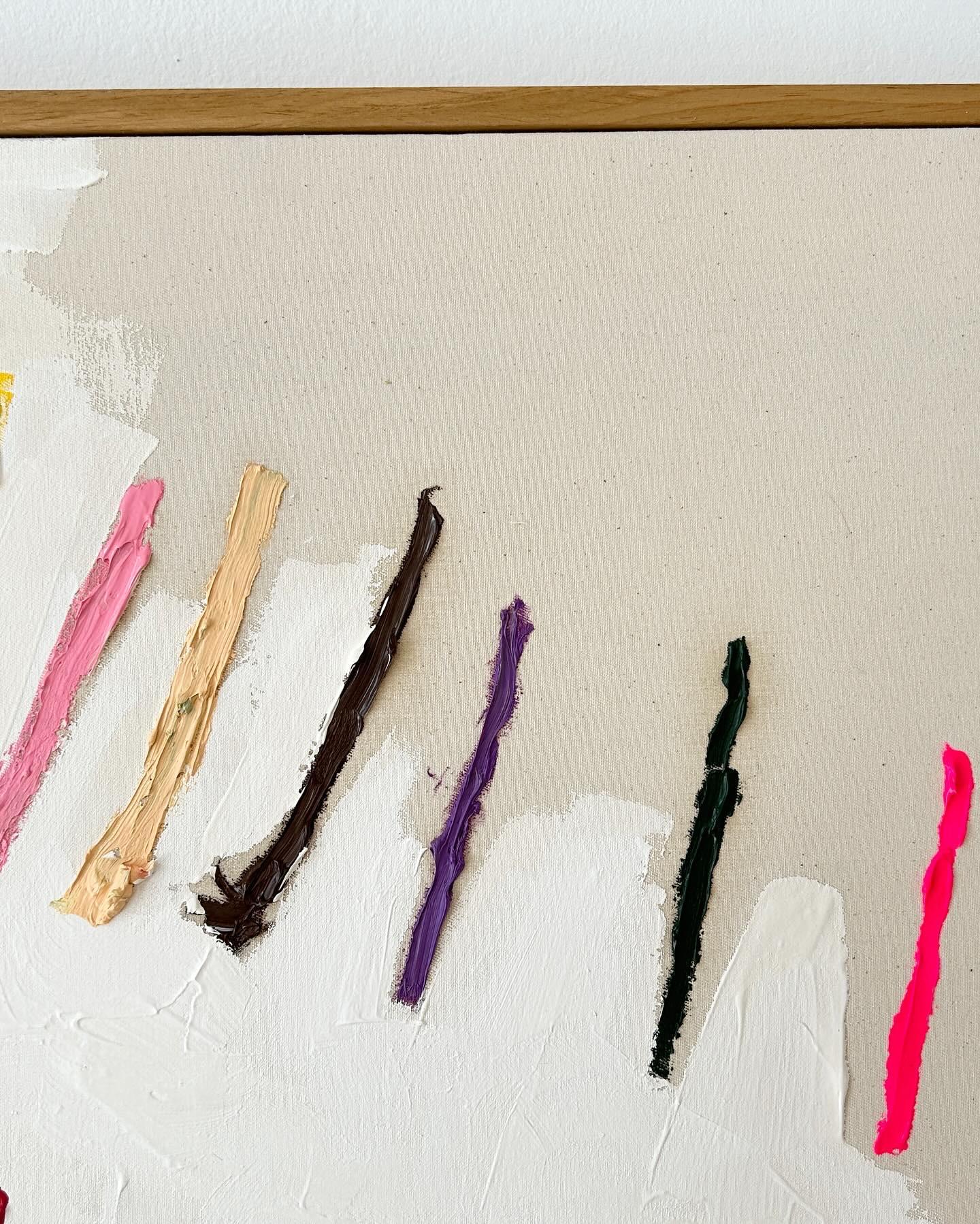 Nueva Obra de Arte Contemporánea Líneas Abstractas Colores Artista Christina Gschwantner 2