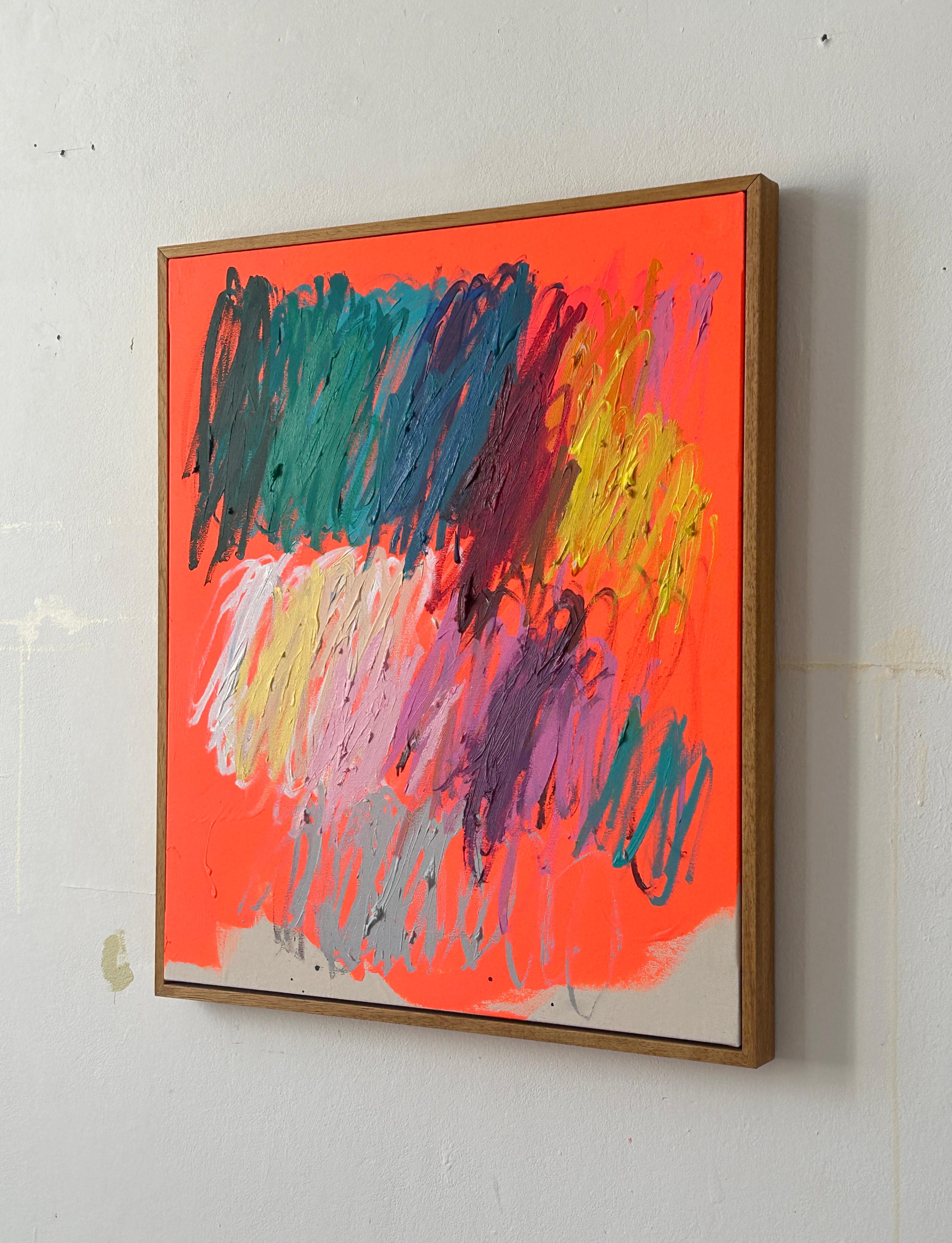 Nueva Obra de Arte Abstracta Contemporánea Línea Colores Artista Christina Gschwantner 2024 3