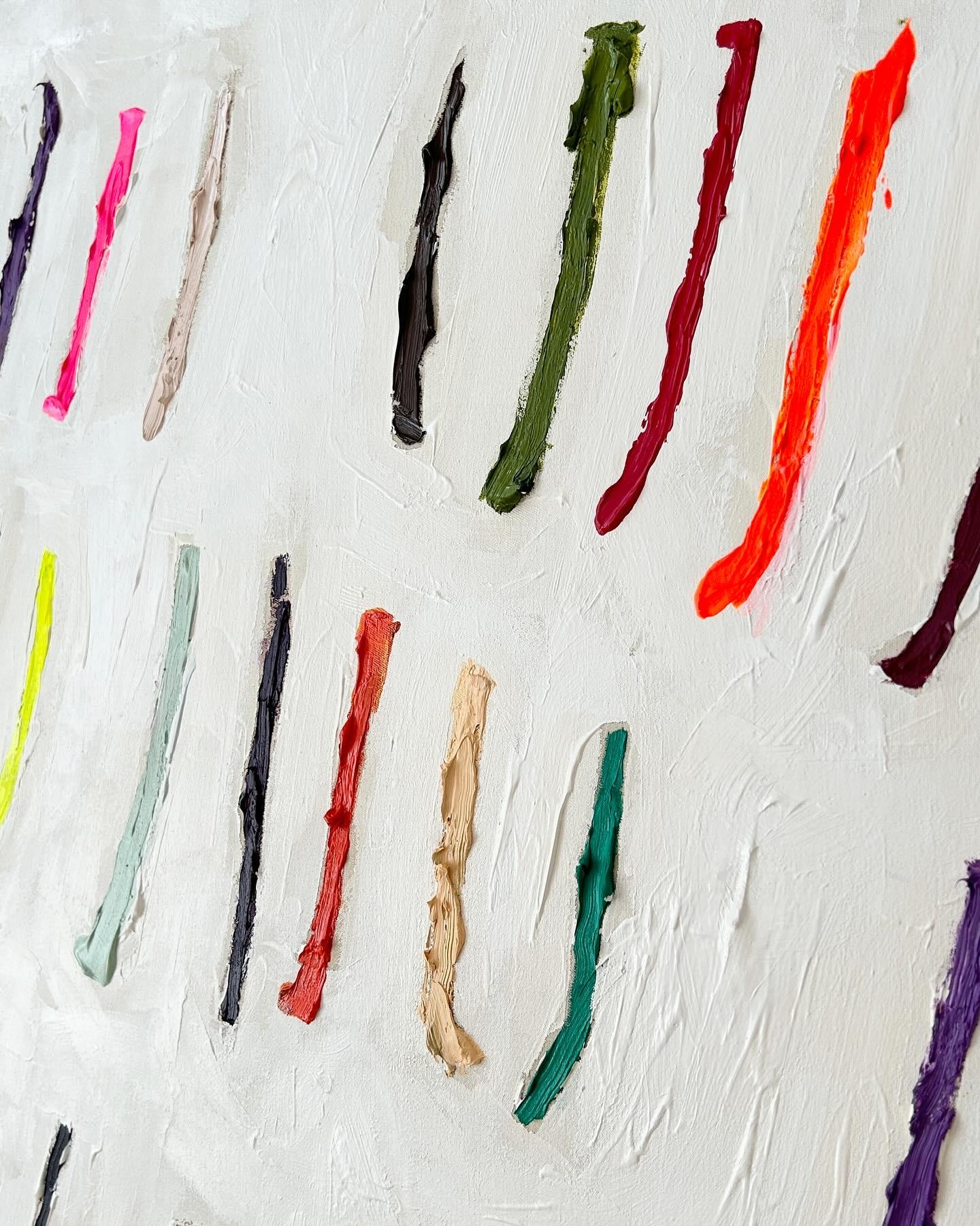 Nueva Obra de Arte Contemporánea Líneas Abstractas Colores Artista Christina Gschwantner 3