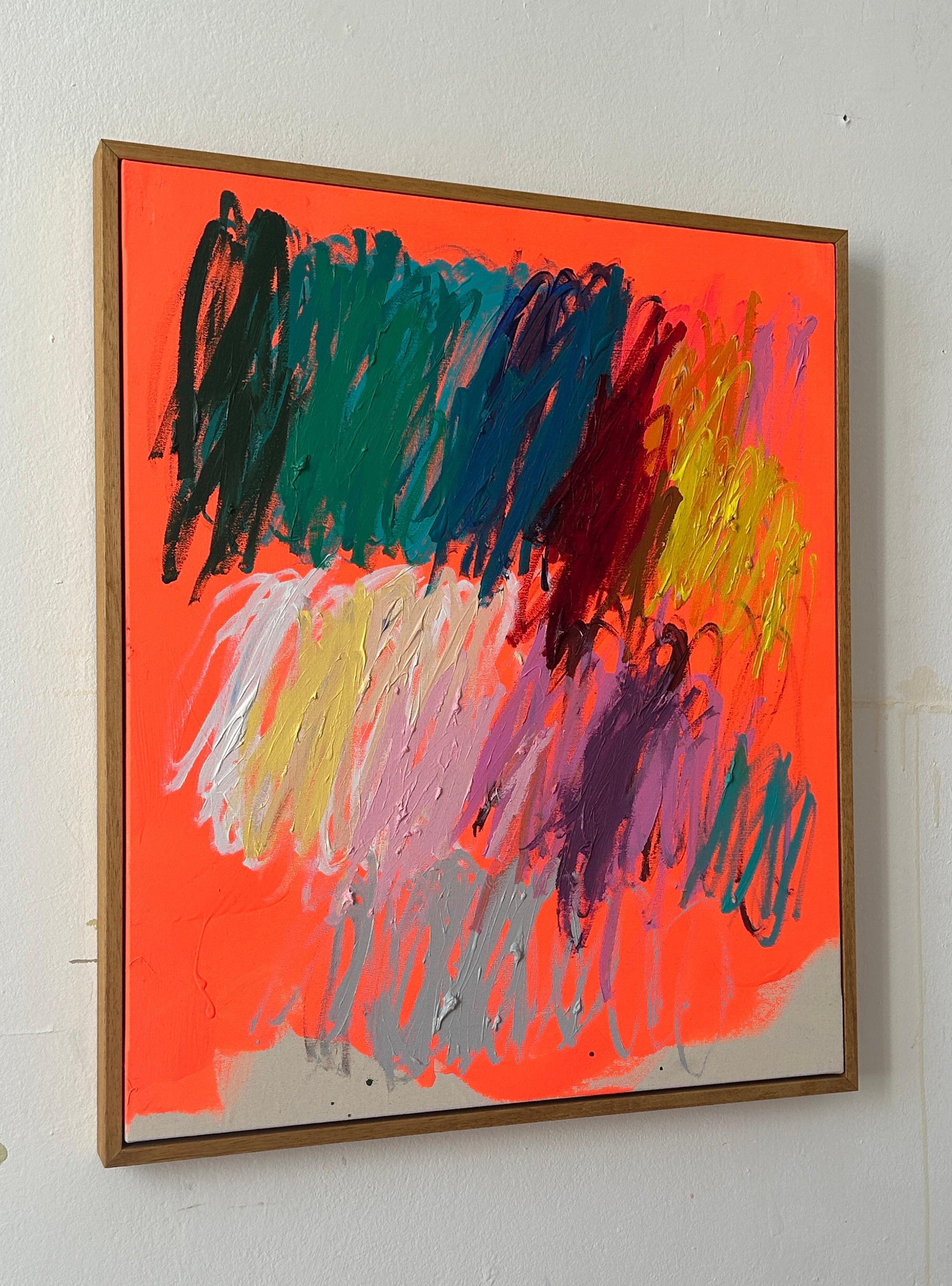 Nueva Obra de Arte Abstracta Contemporánea Línea Colores Artista Christina Gschwantner 2024 4