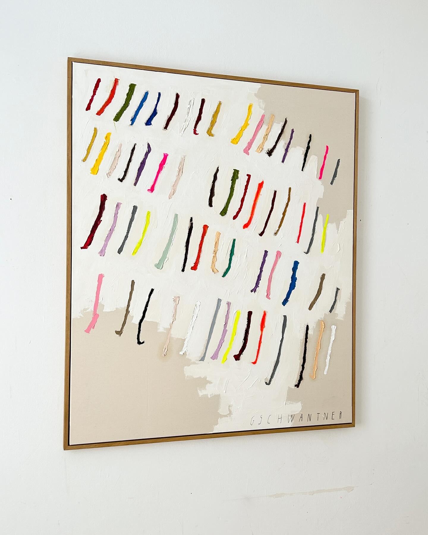 Nueva Obra de Arte Contemporánea Líneas Abstractas Colores Artista Christina Gschwantner 4