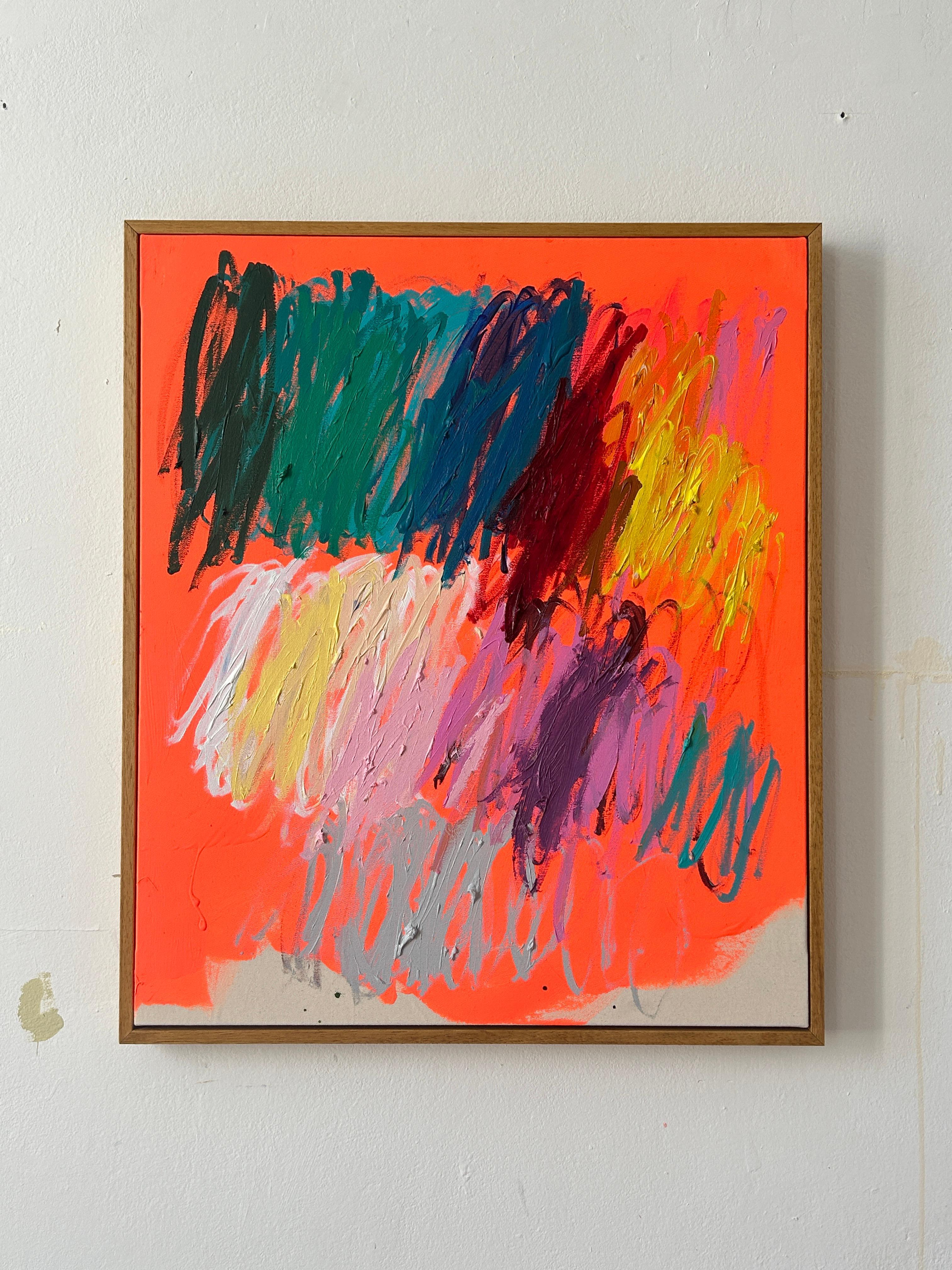 Nueva Obra de Arte Abstracta Contemporánea Línea Colores Artista Christina Gschwantner 2024 5