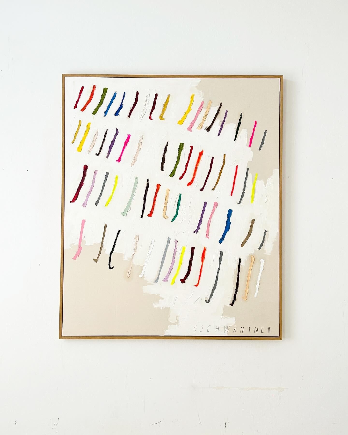 Nueva Obra de Arte Contemporánea Líneas Abstractas Colores Artista Christina Gschwantner 5