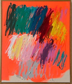 Nueva Obra de Arte Abstracta Contemporánea Línea Colores Artista Christina Gschwantner 2024
