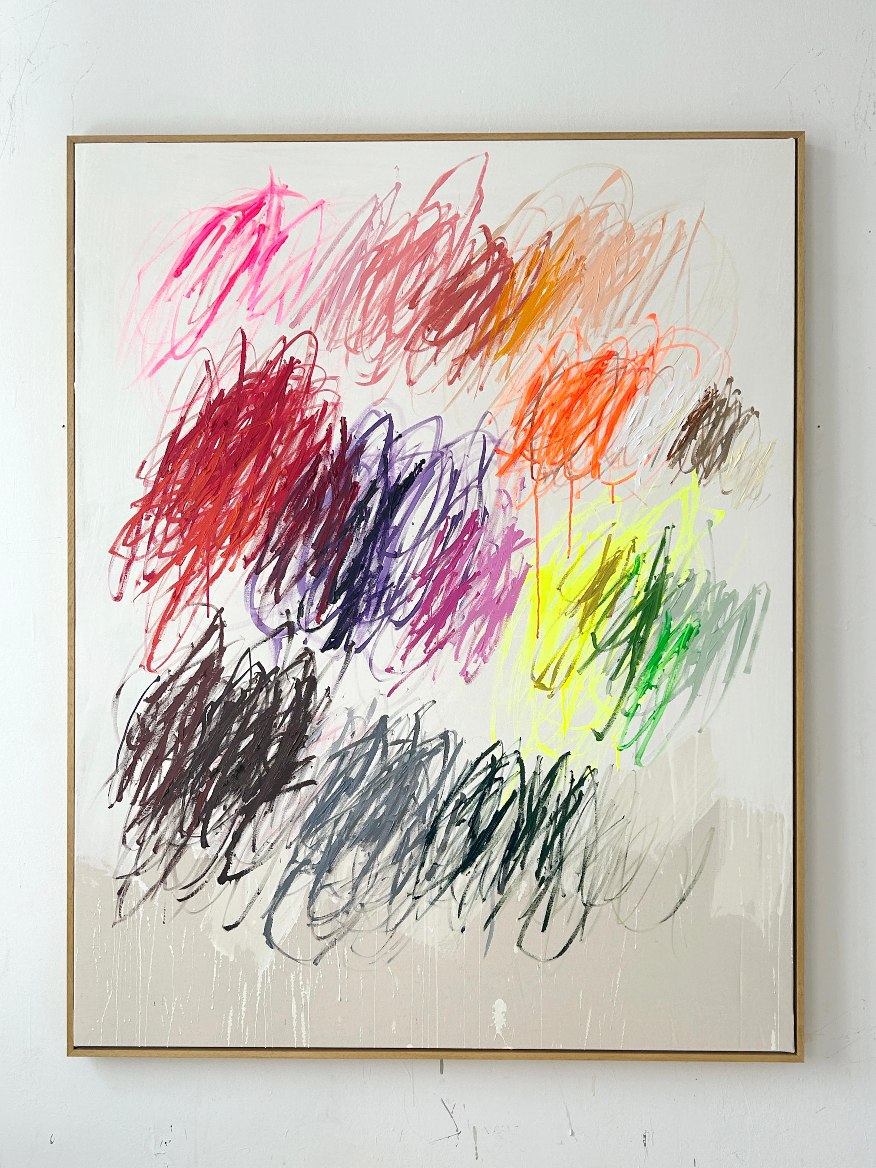 Contemporary New Abstract Artwork Colours Wide Artist Christina Gschwantner 2024 For Sale 6
