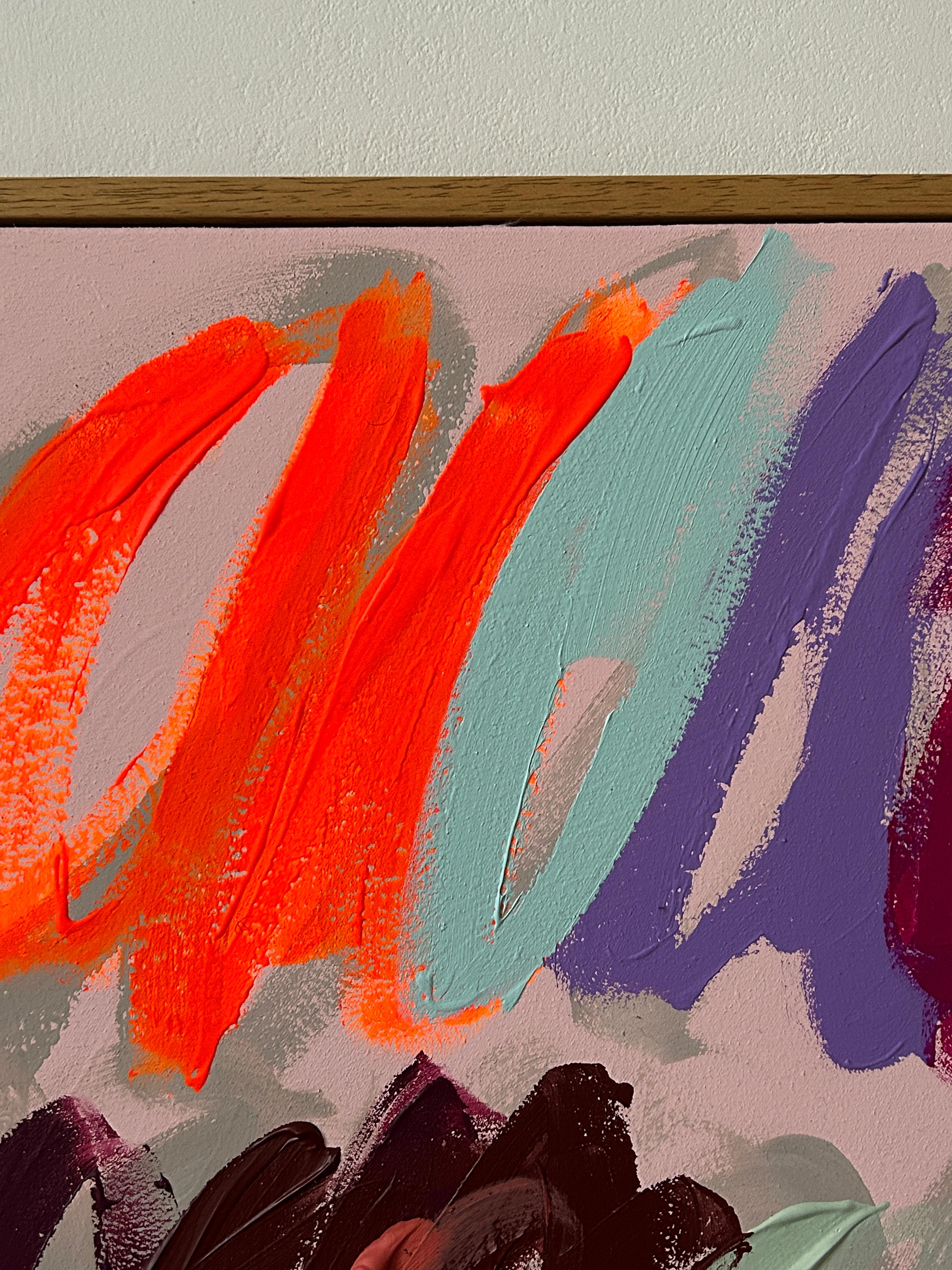 Contemporáneo Nuevo Abstracto Dots Colors Artista Christina Gschwantner 2