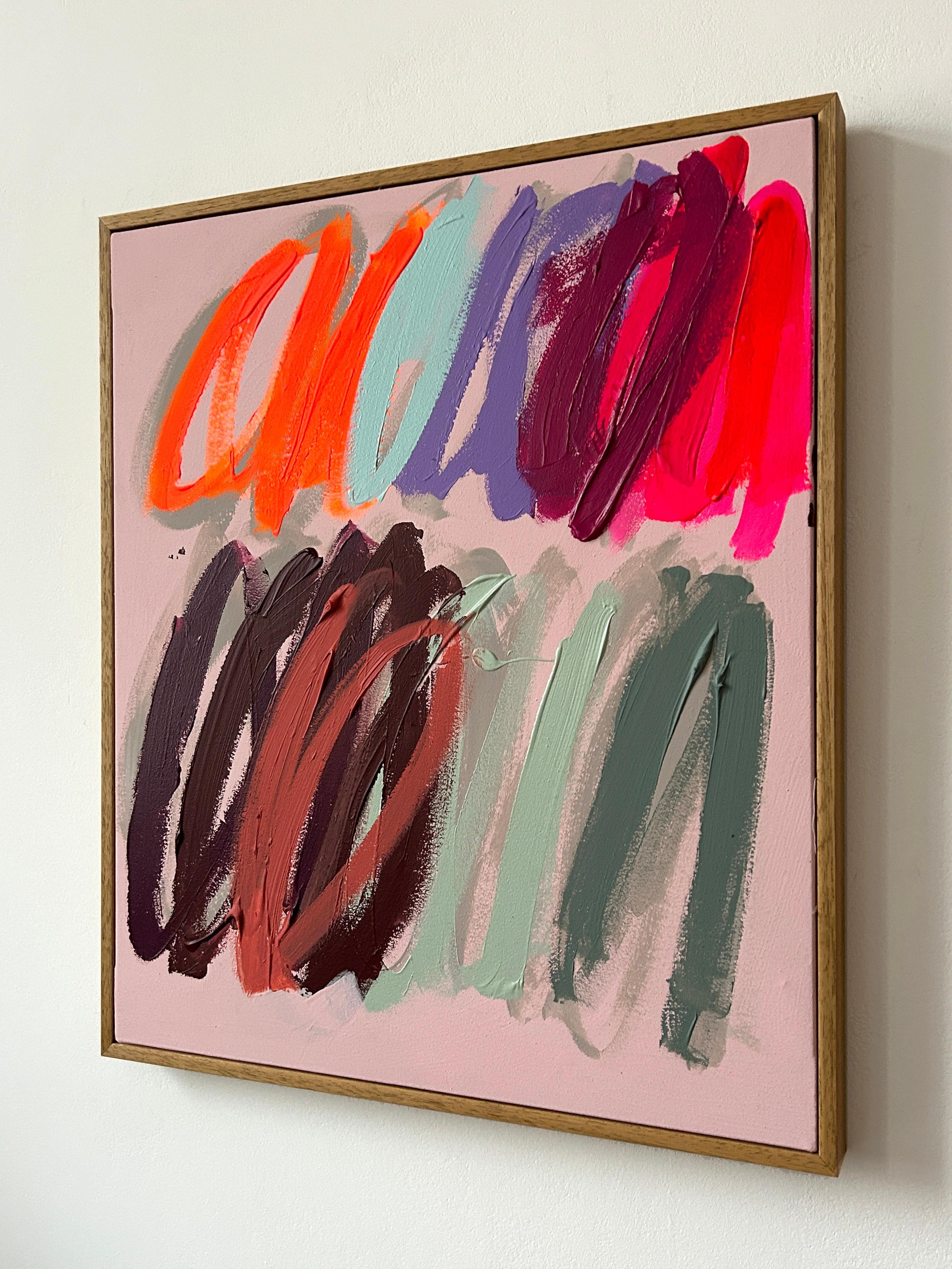 Contemporáneo Nuevo Abstracto Dots Colors Artista Christina Gschwantner 3