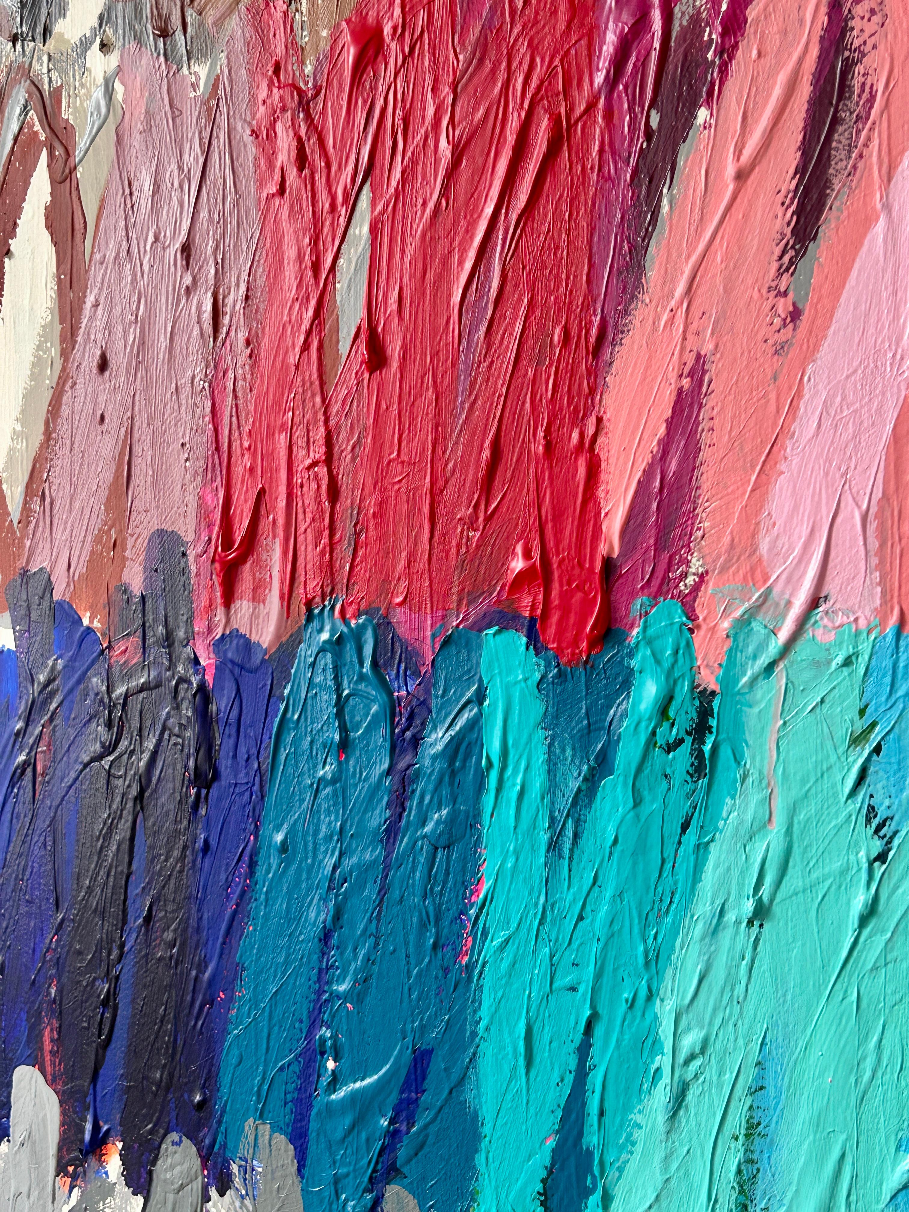 Contemporary New Abstract Dots Colors Artist Christina Gschwantner en vente 3