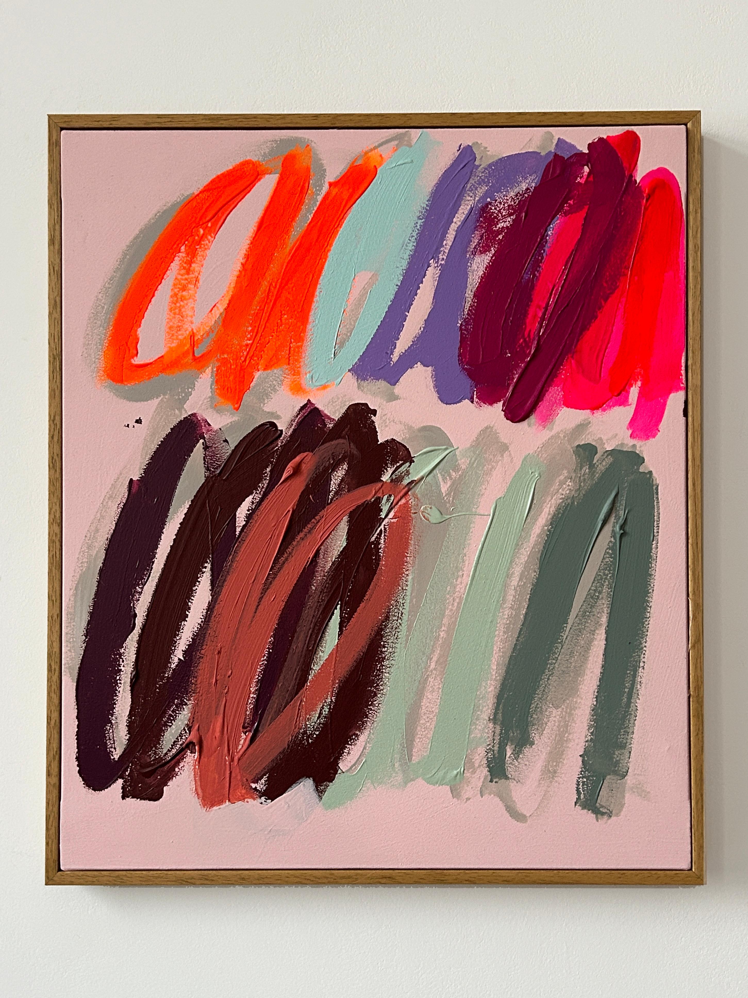Contemporáneo Nuevo Abstracto Dots Colors Artista Christina Gschwantner 5