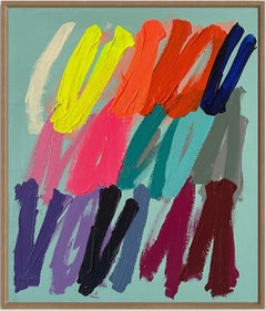 Contemporary New Abstract Dots Colors Artist Christina Gschwantner