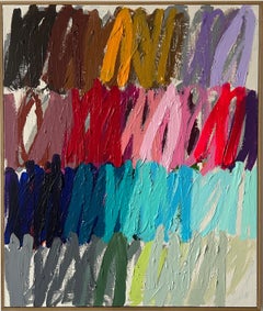 Contemporáneo Nuevo Abstracto Dots Colors Artista Christina Gschwantner