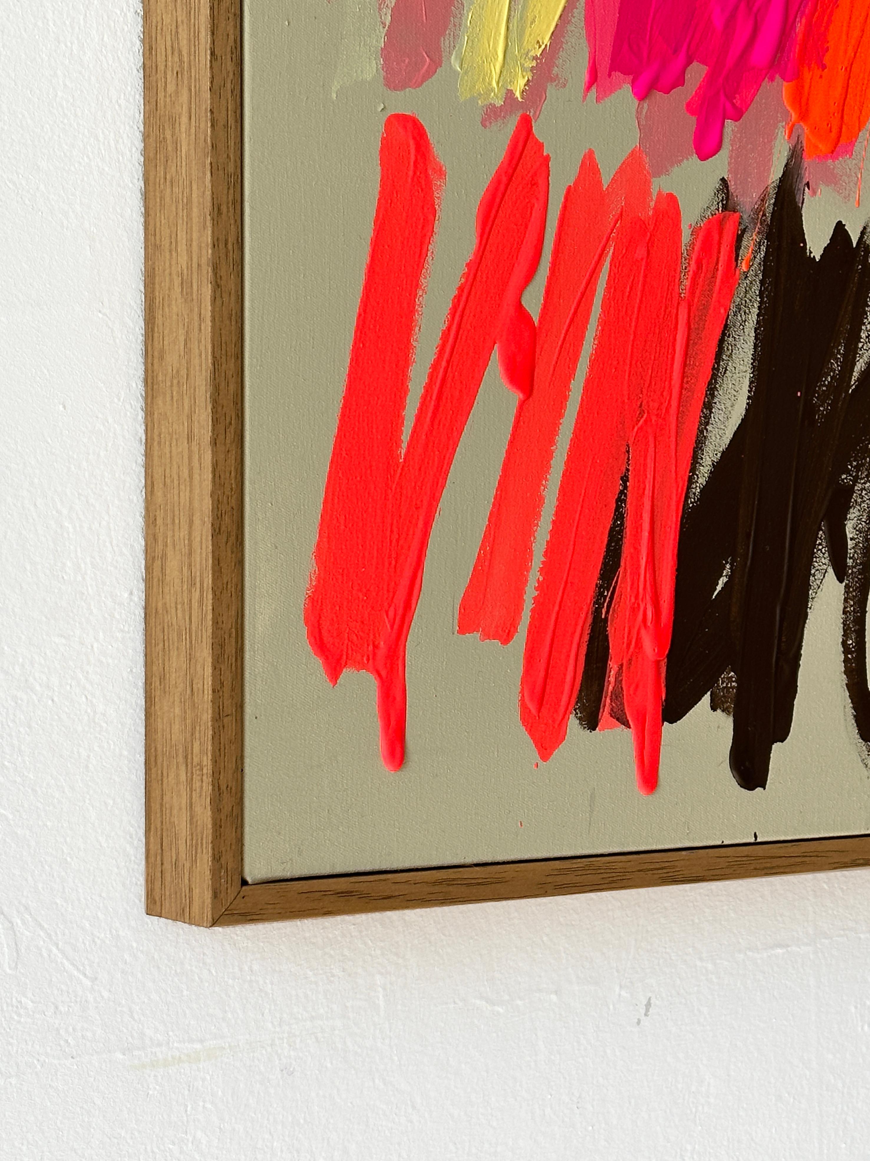 Nuevos colores gestuales abstractos contemporáneos Artista Christina Gschwantner NUEVO en venta 3