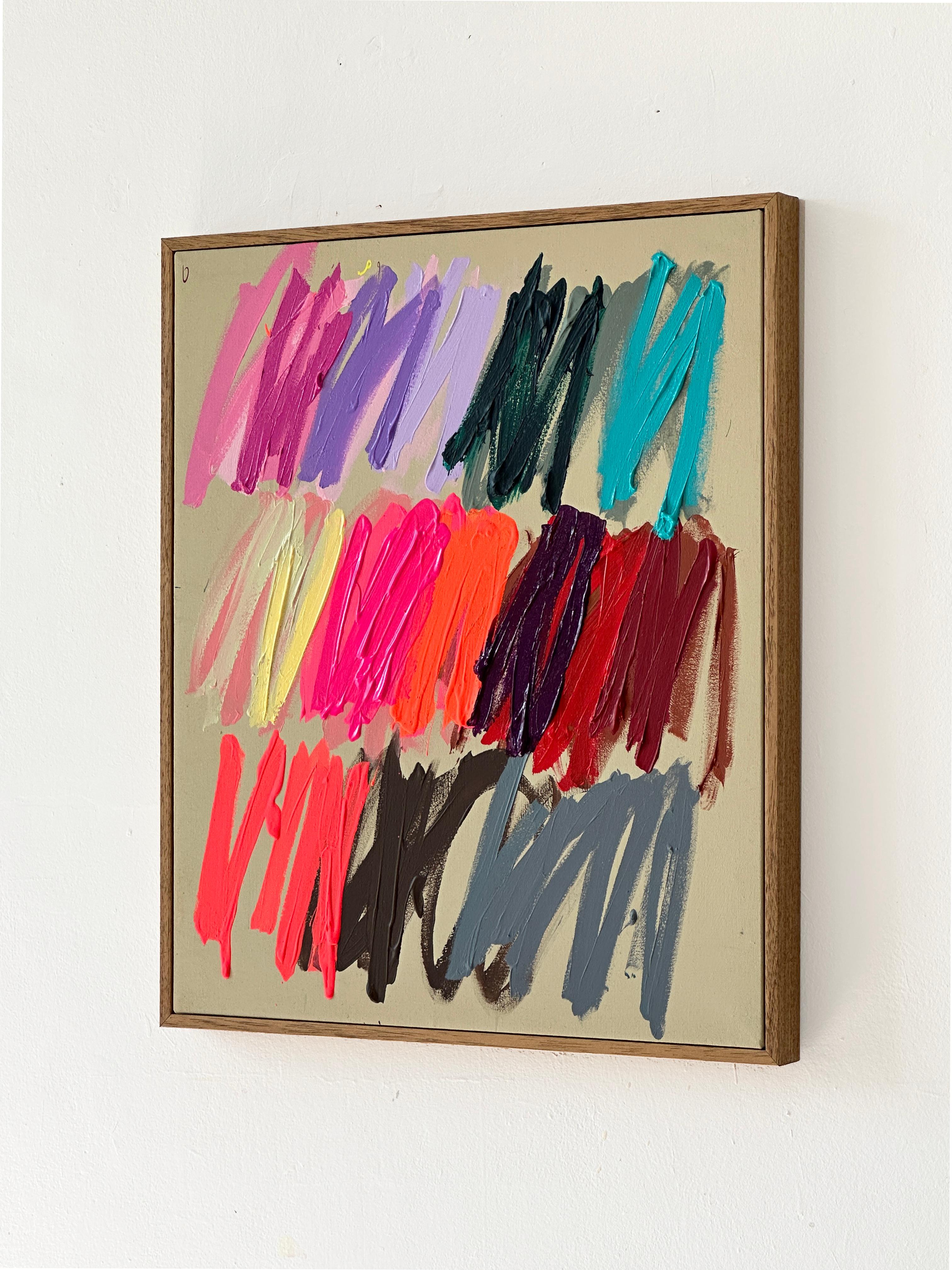 Nuevos colores gestuales abstractos contemporáneos Artista Christina Gschwantner NUEVO en venta 5