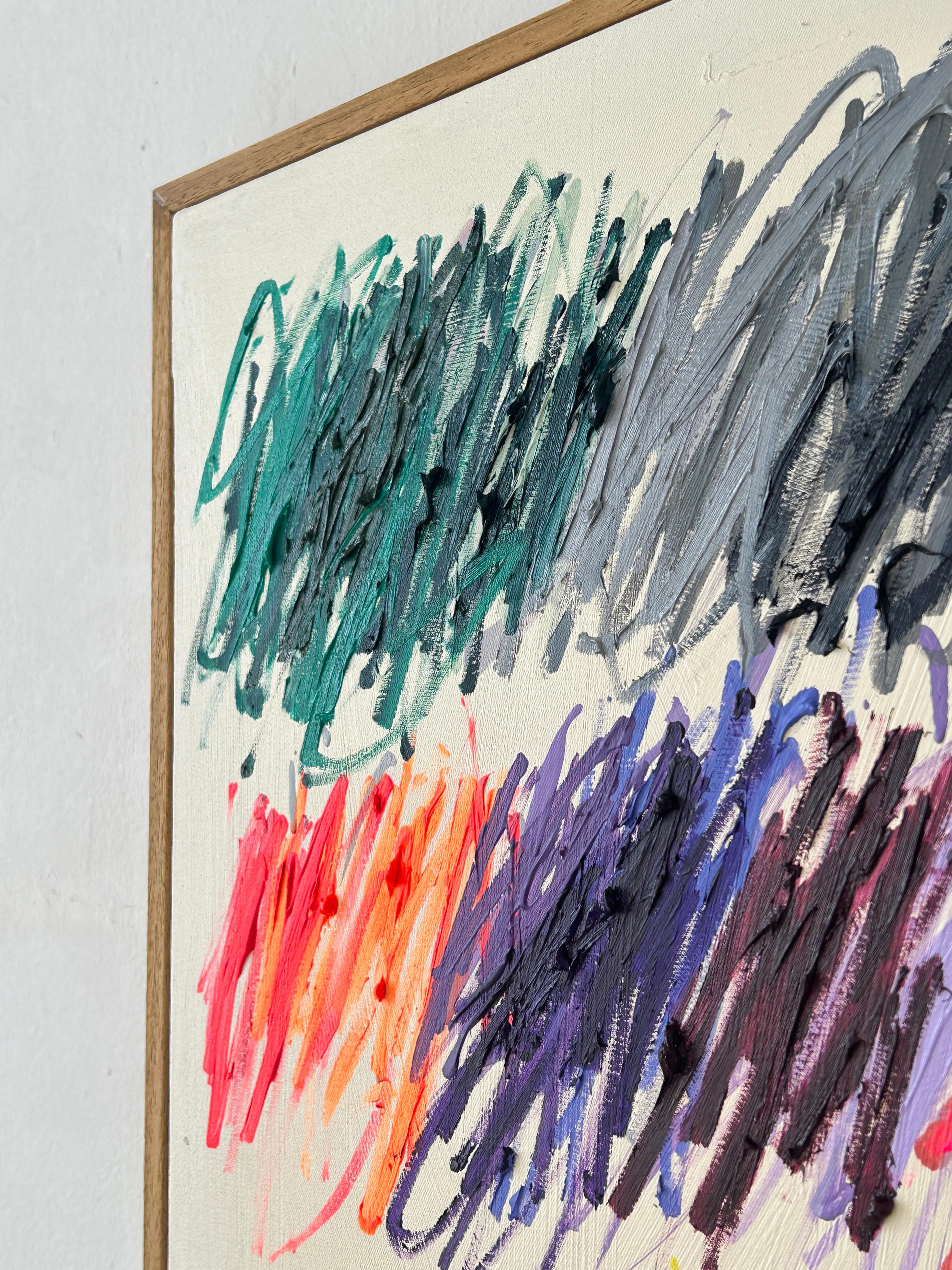 Contemporary New Abstrakt Gestisch Vivid Colors Künstlerin Christina Gschwantner NEW im Angebot 3