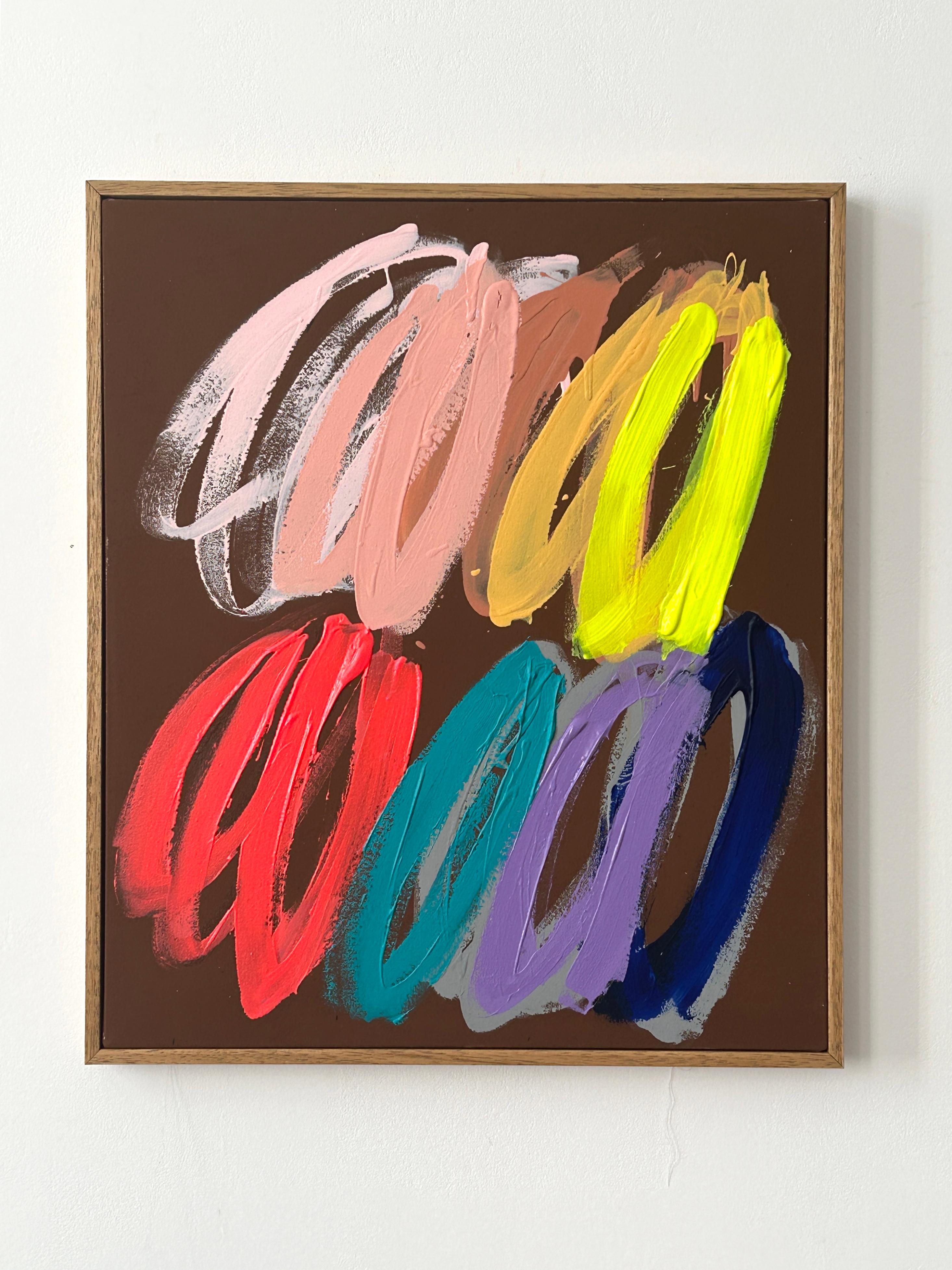 Contemporáneo Nuevo Abstracto Pastel Trazos Colores Artista Christina Gschwantner en venta 3