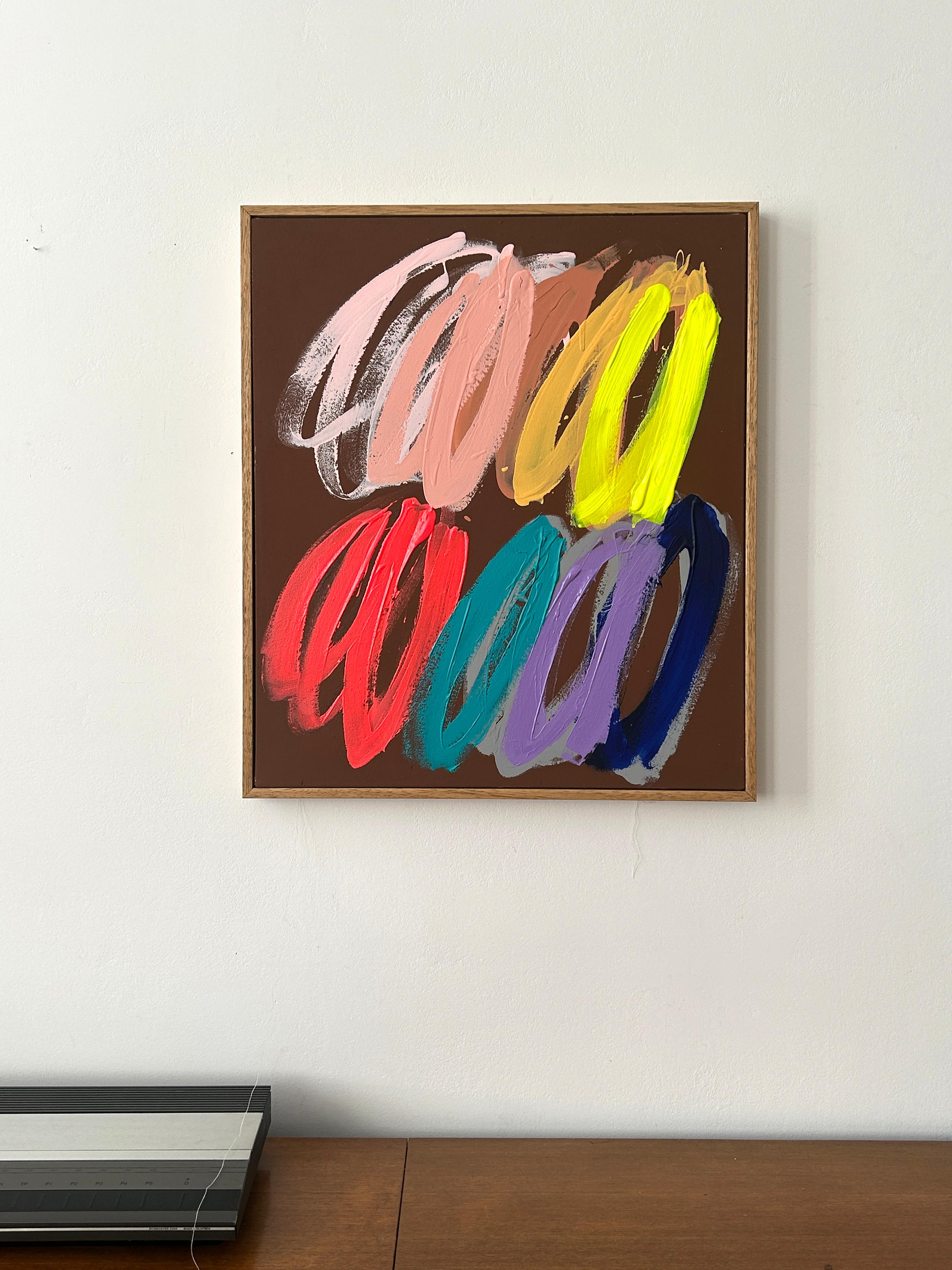 Contemporáneo Nuevo Abstracto Pastel Trazos Colores Artista Christina Gschwantner en venta 5