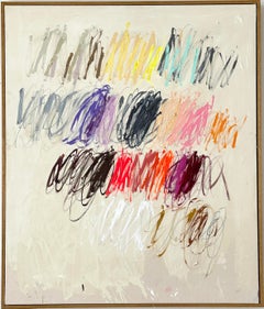 Contemporáneo Nuevo Abstracto Pastel Trazos Colores Artista Christina Gschwantner
