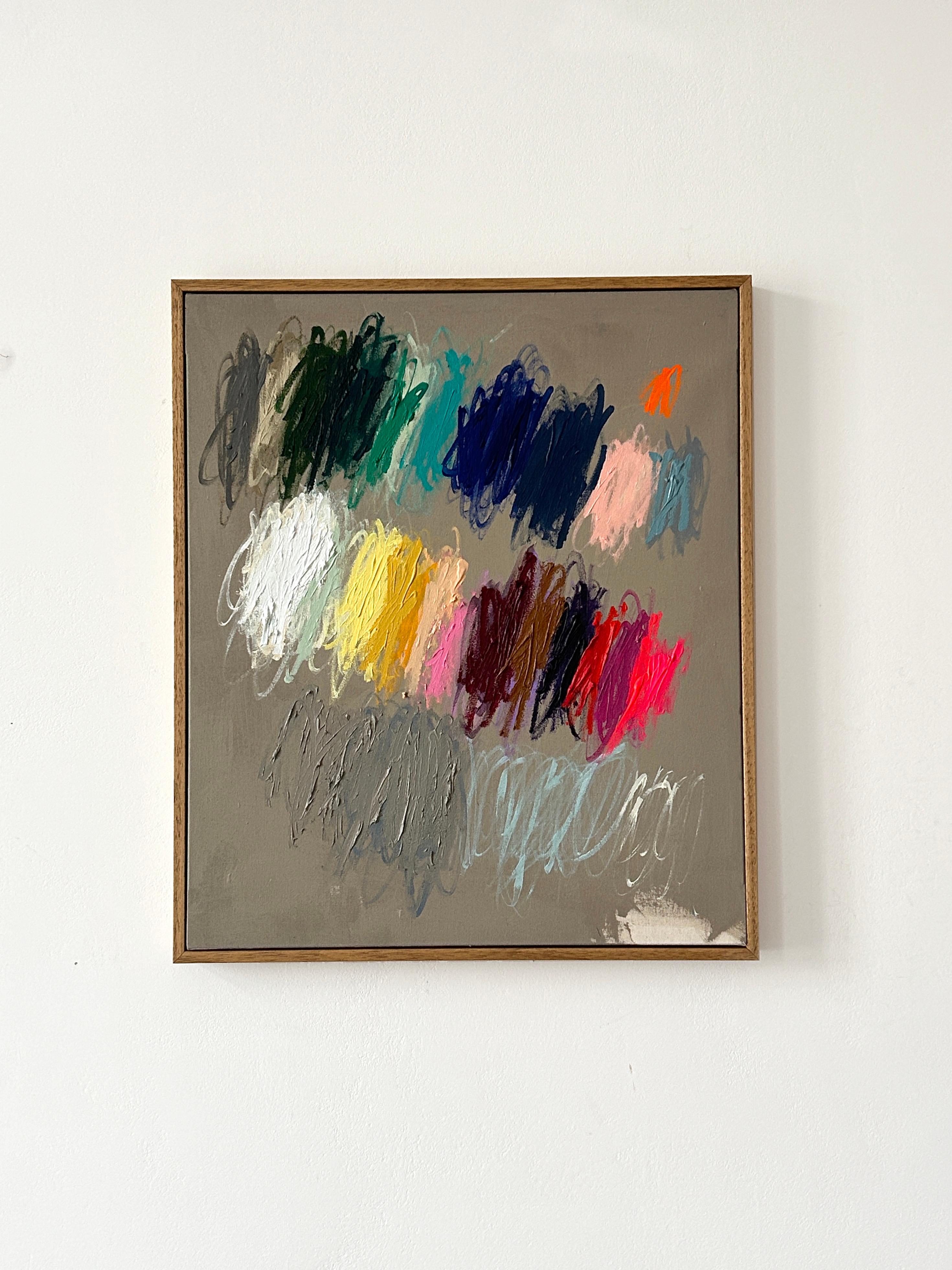 Contemporary New Abstract Strokes Colors Artista Christina Gschwantner in vendita 5