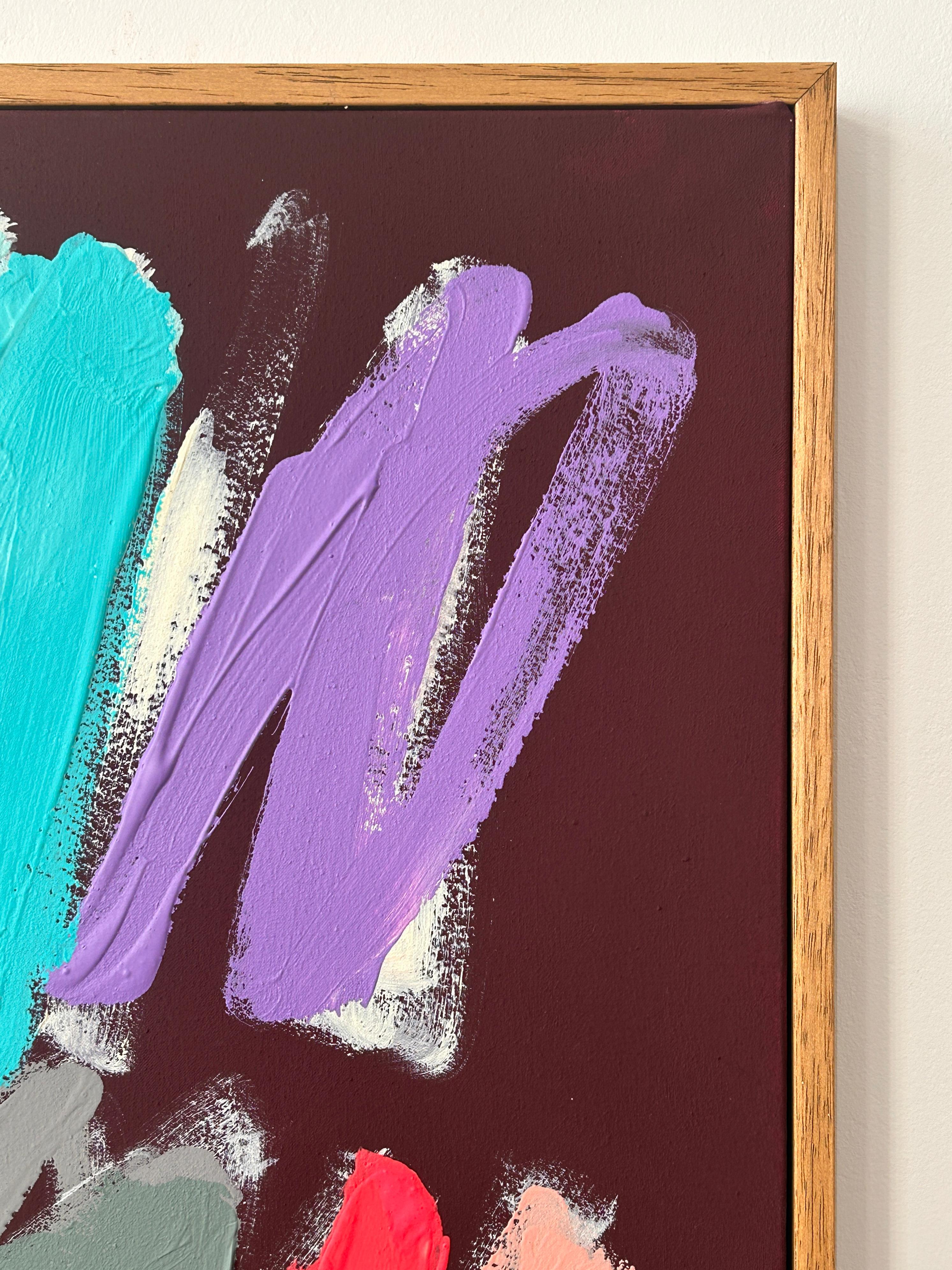 Contemporary Strokes Abstrakte Gestische Farben Künstlerin Christina Gschwantner im Angebot 1