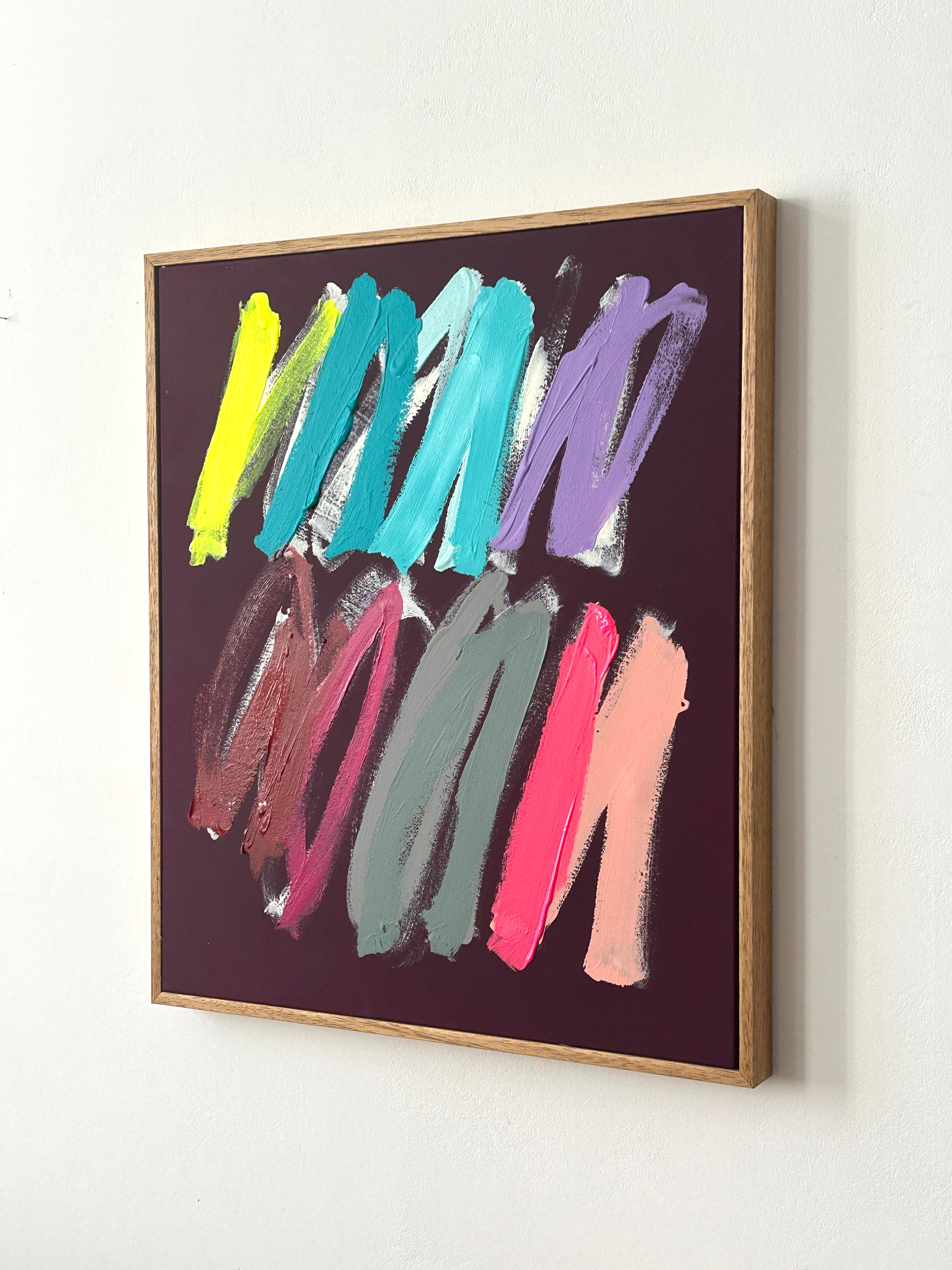 Contemporary Strokes Abstrakte Gestische Farben Künstlerin Christina Gschwantner im Angebot 5