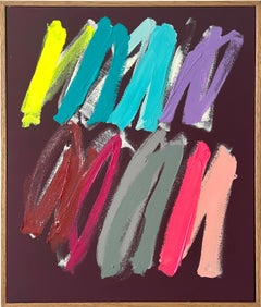 Contemporary Strokes Abstract Gestural Colors Artist Christina Gschwantner