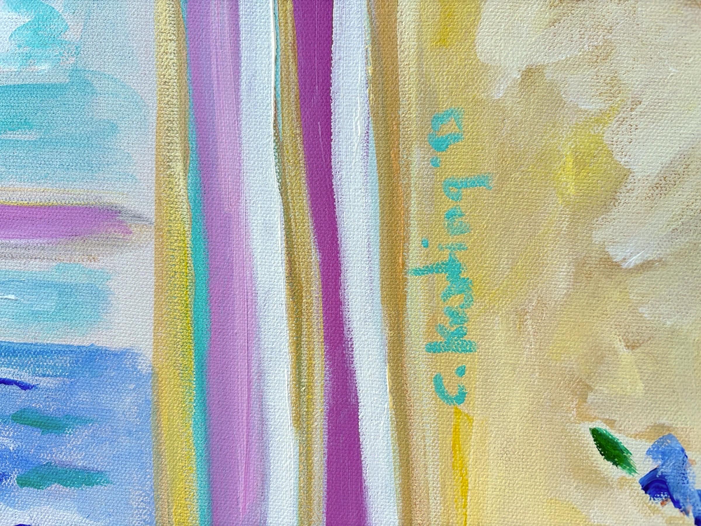 Christina Keating Öl auf Leinwand Interieur-Szene (amerikanisch) im Angebot