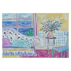 Christina Keating Öl auf Leinwand Interieur-Szene