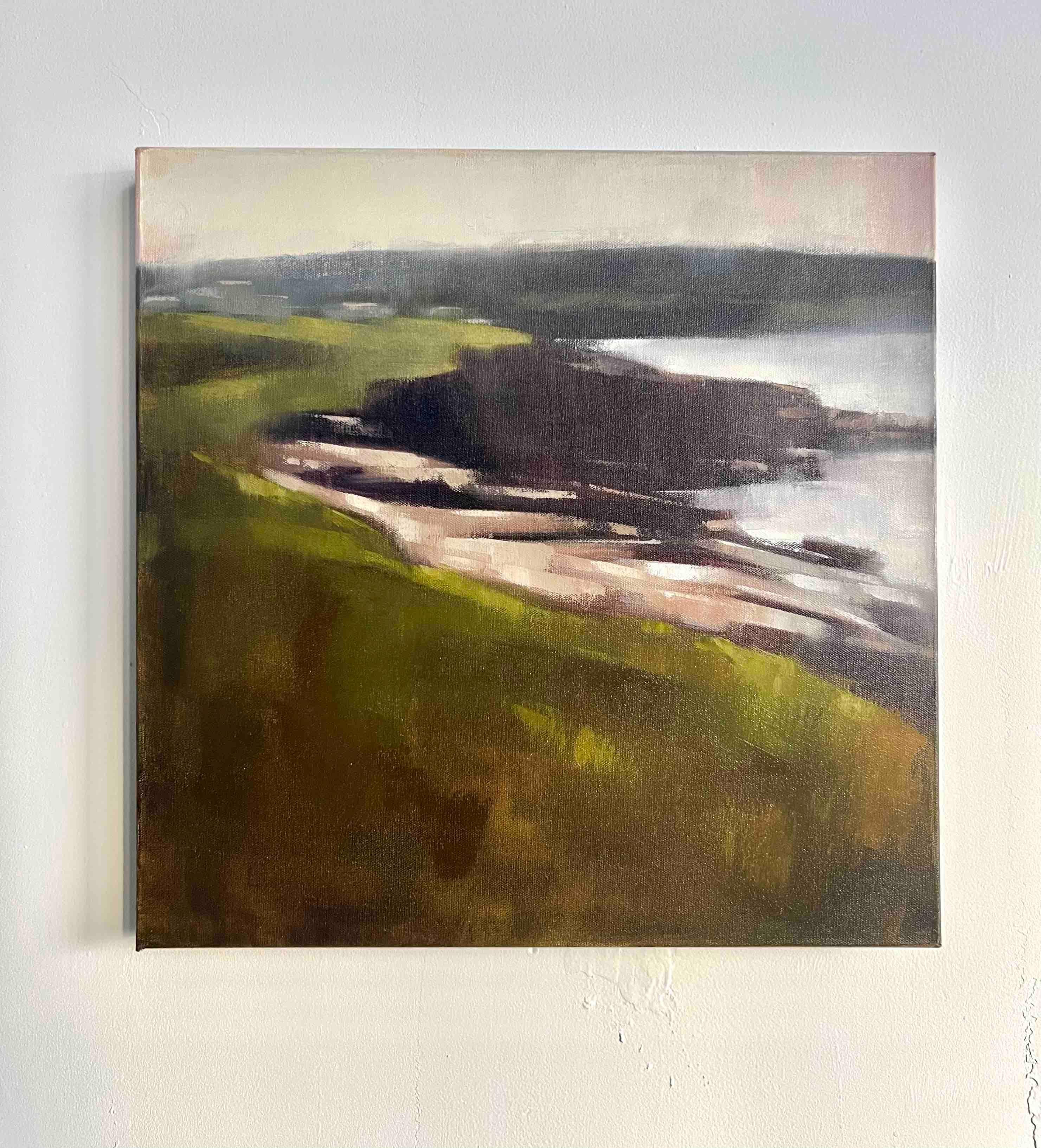 Pintura al óleo Paisaje costero Tarde en Pouch Cove - Painting de Christina Kent