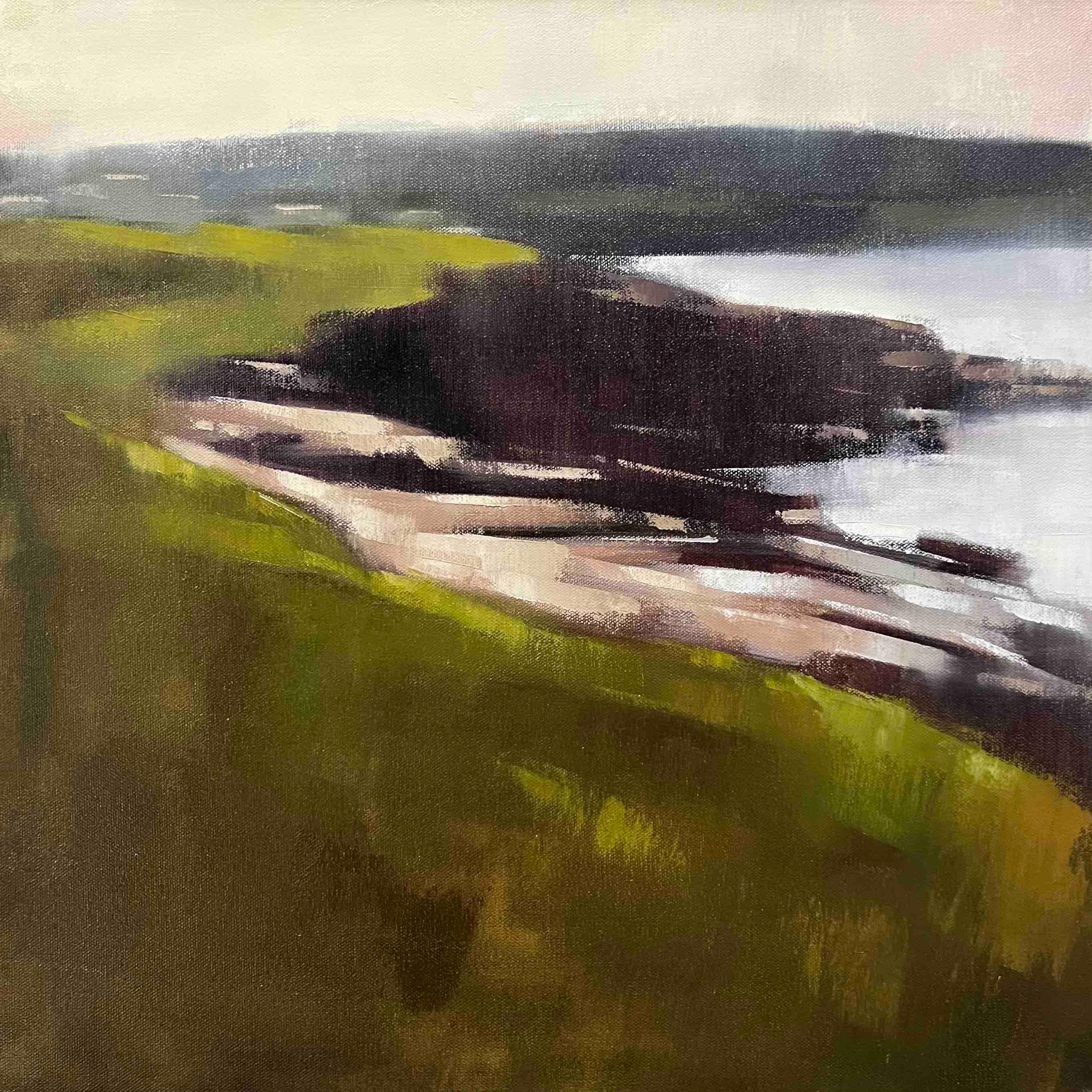 Pintura al óleo Paisaje costero Tarde en Pouch Cove 2