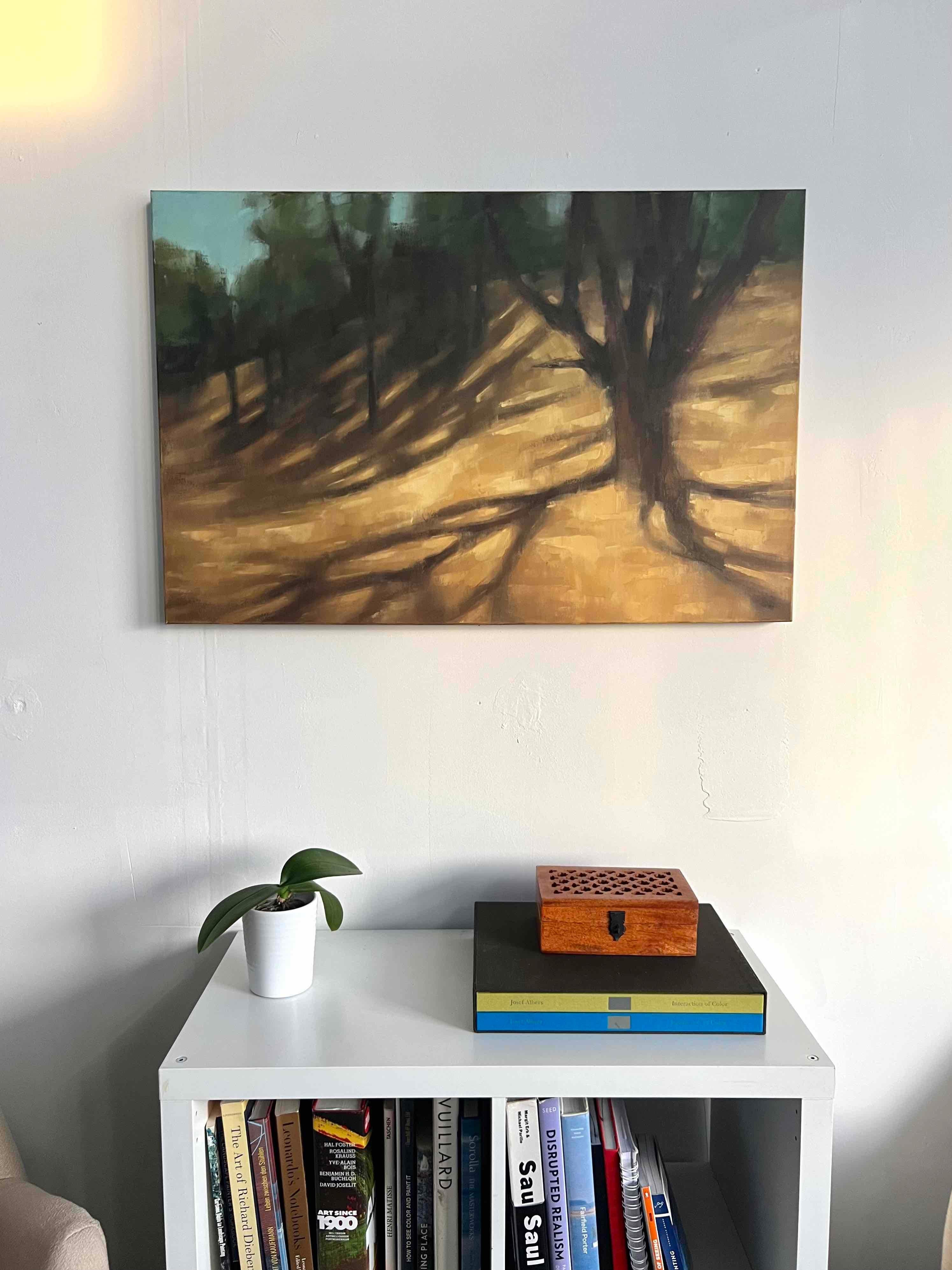 Contemporary bay area landscape painting original oil painting summer landscape - Painting by Christina Kent