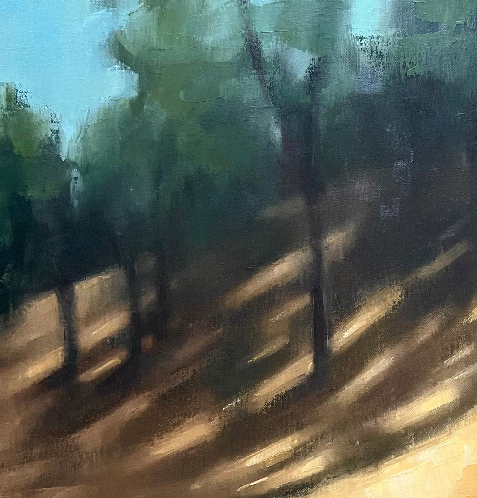 Contemporary bay area landscape painting original oil painting summer landscape 1