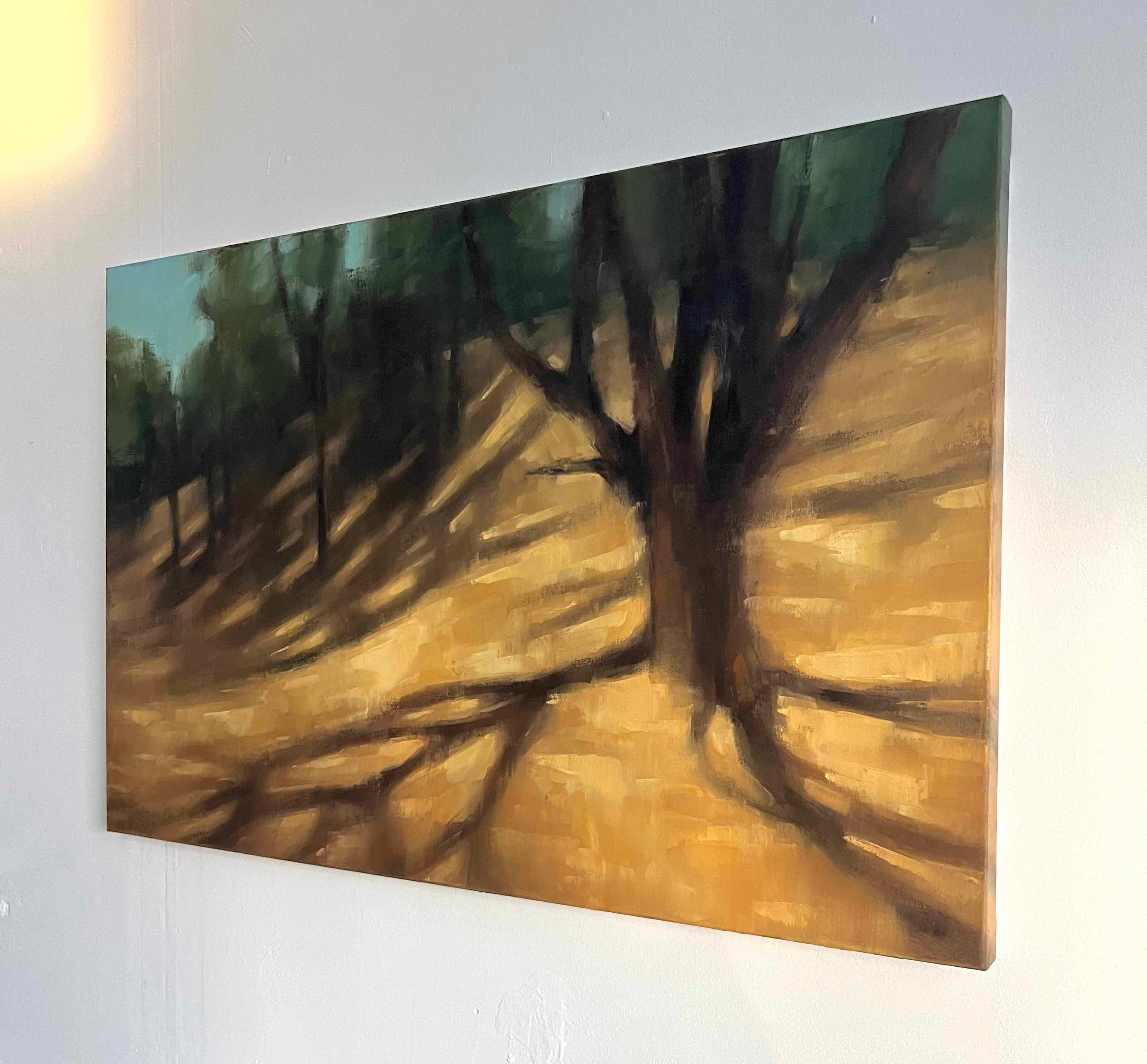 Contemporary bay area landscape painting original oil painting summer landscape 2