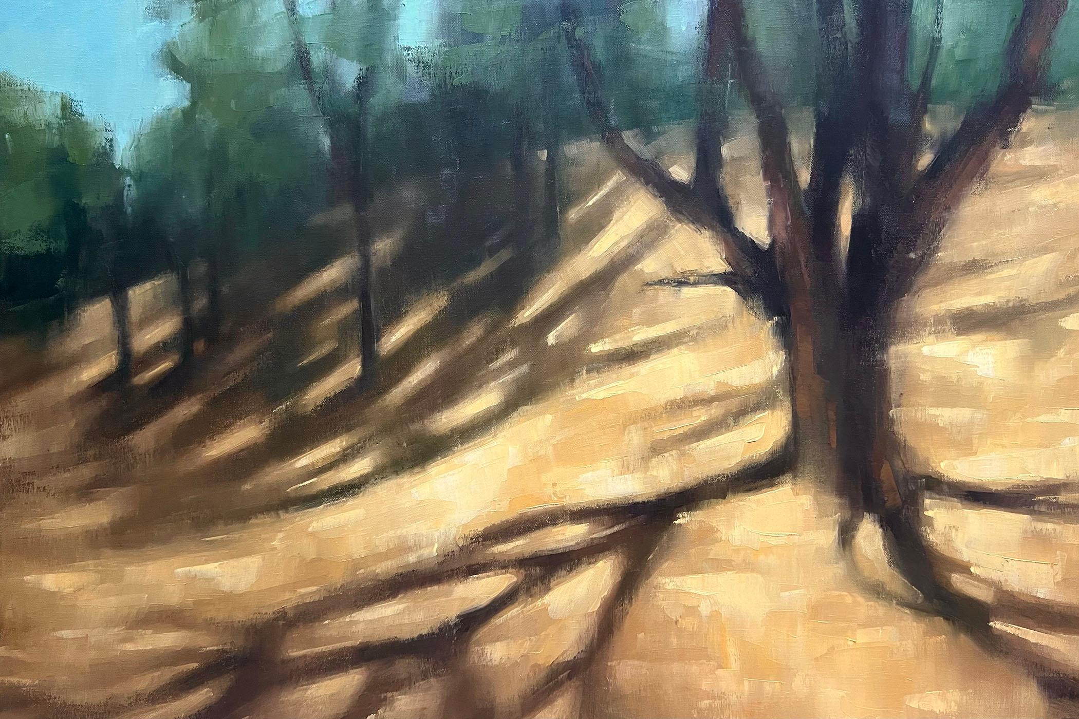 Christina Kent Landscape Painting - Contemporary bay area landscape painting original oil painting summer landscape