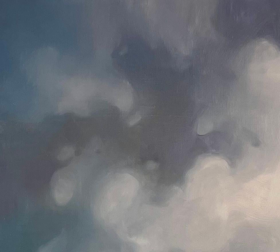 Pintura al óleo original de un paisaje de nubes contemporáneo - Painting de Christina Kent
