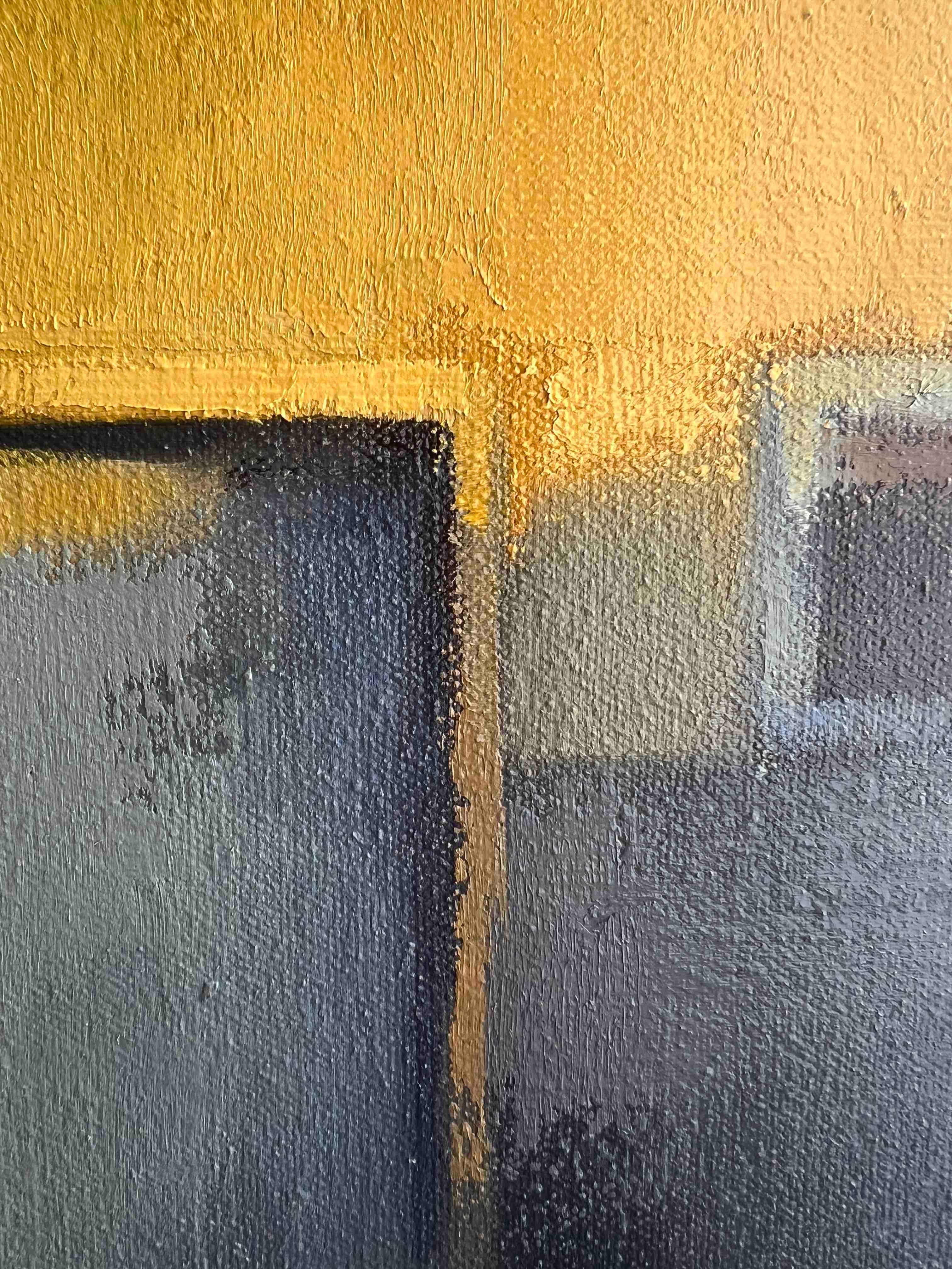 Paisaje urbano pintura al óleo arte urbano original 2