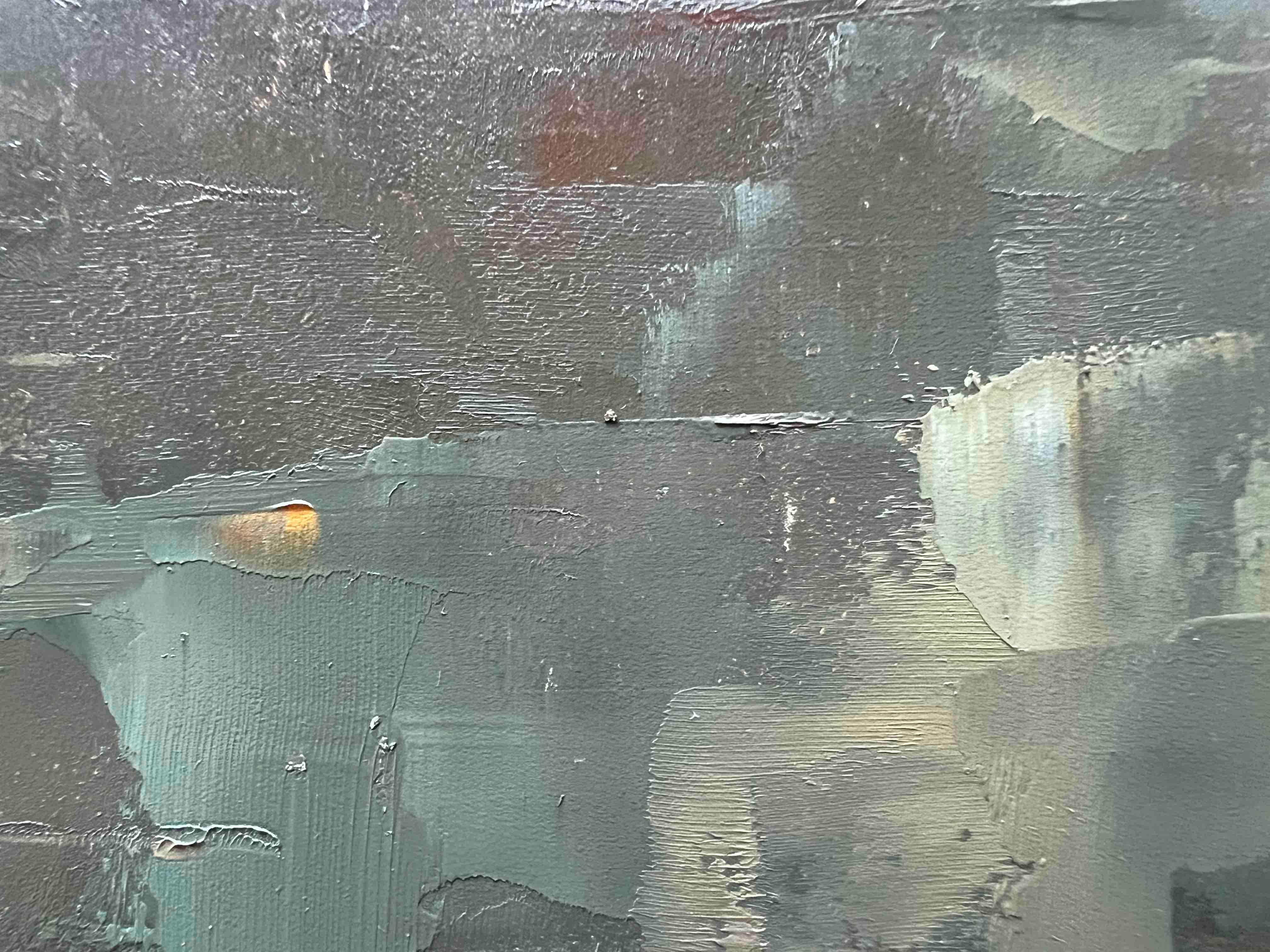 Small original oil painting nature golden hour For Sale 3