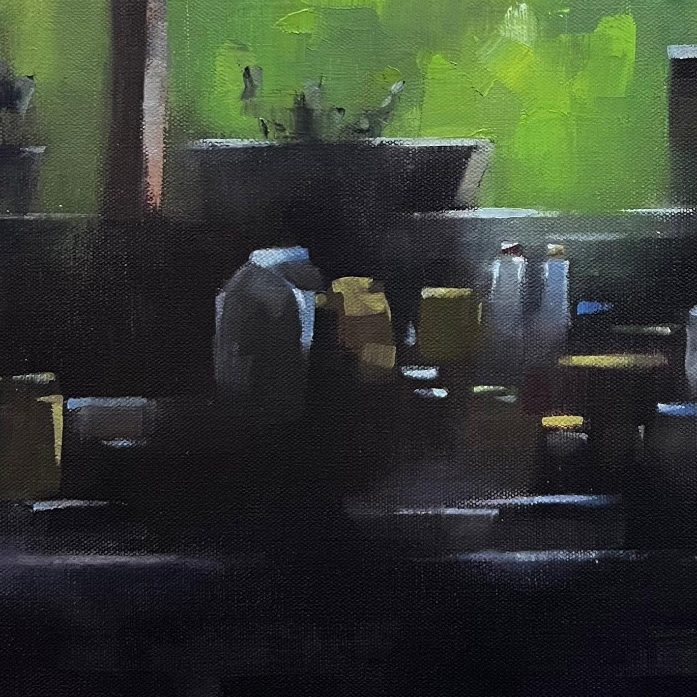 Pacífica Pintura al óleo bodegón escena interior Cocina Ventana 2