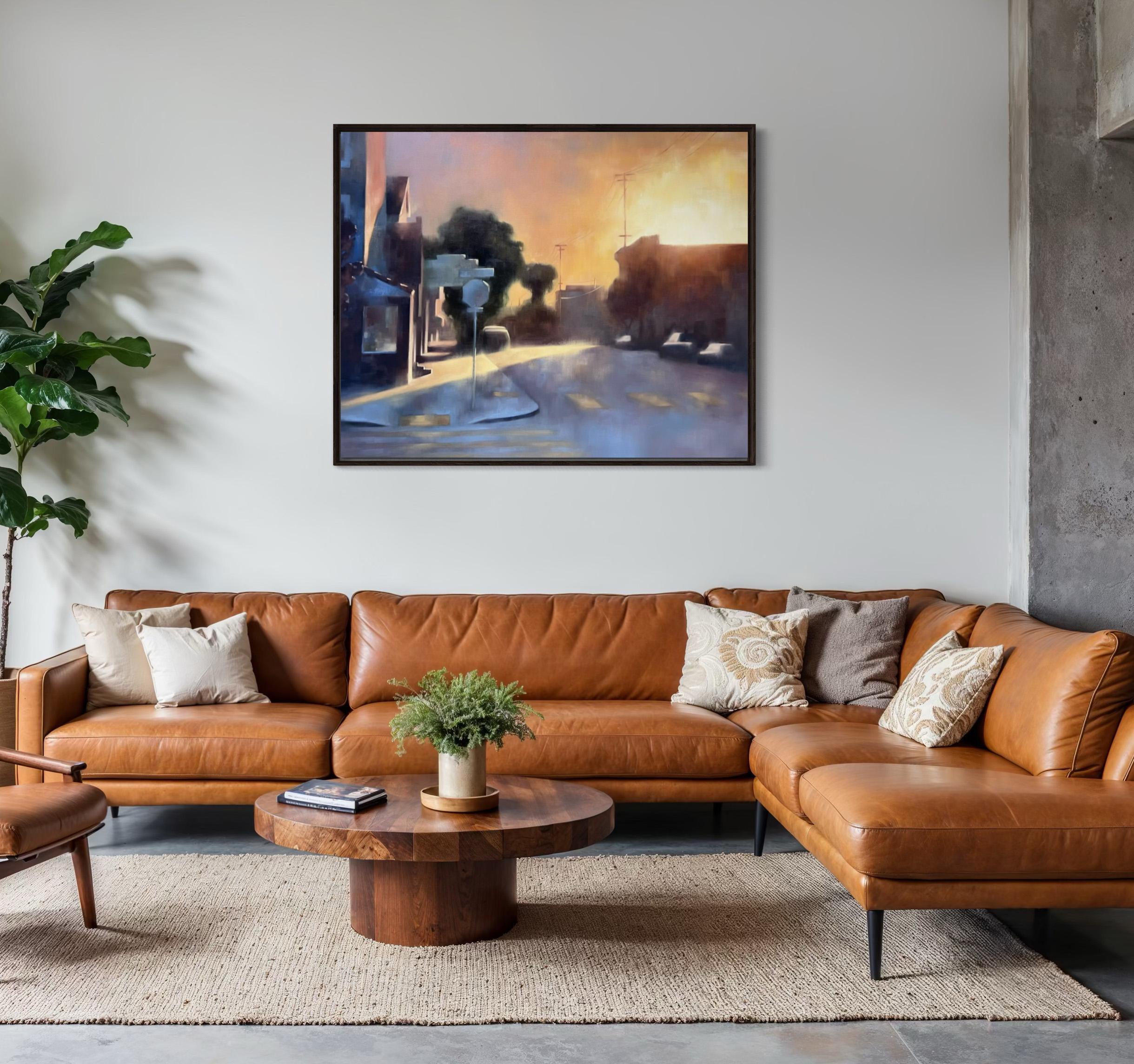 Large Contemporary Sunset San Francisco Cityscape, 48