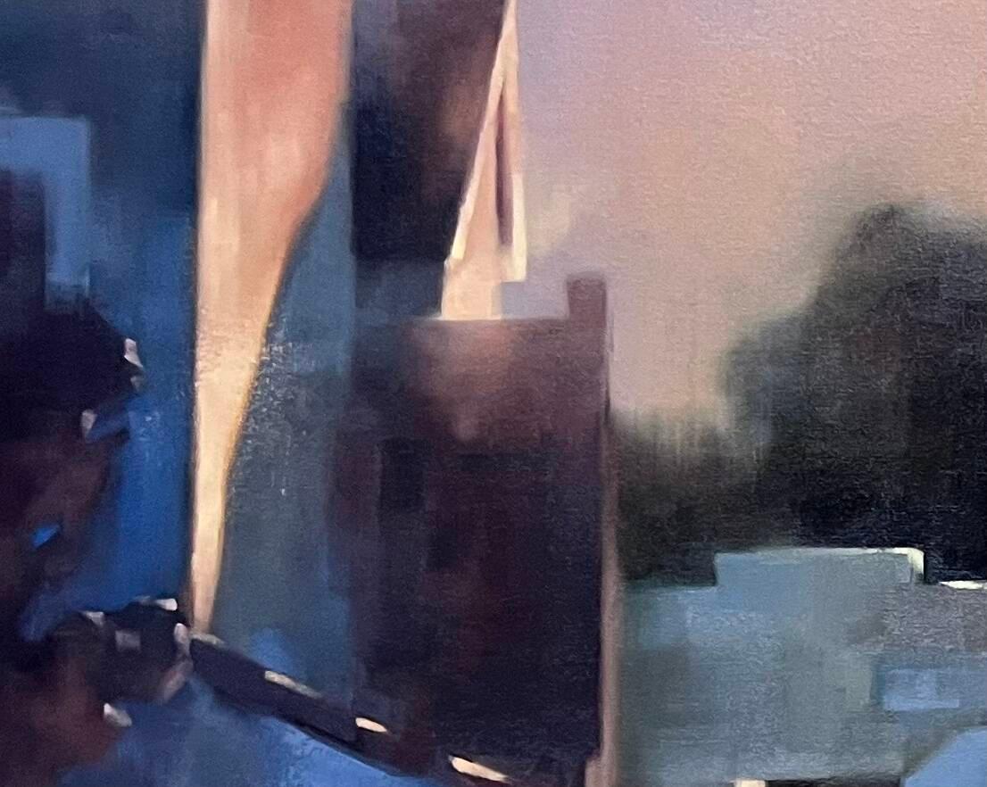Large Contemporary Sunset San Francisco Cityscape, 48