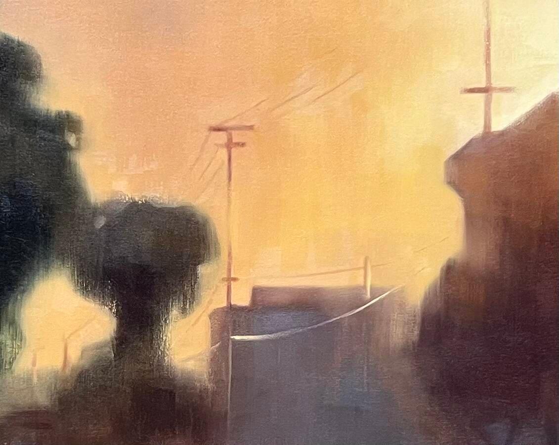 Large Contemporary Sunset San Francisco Cityscape, 48