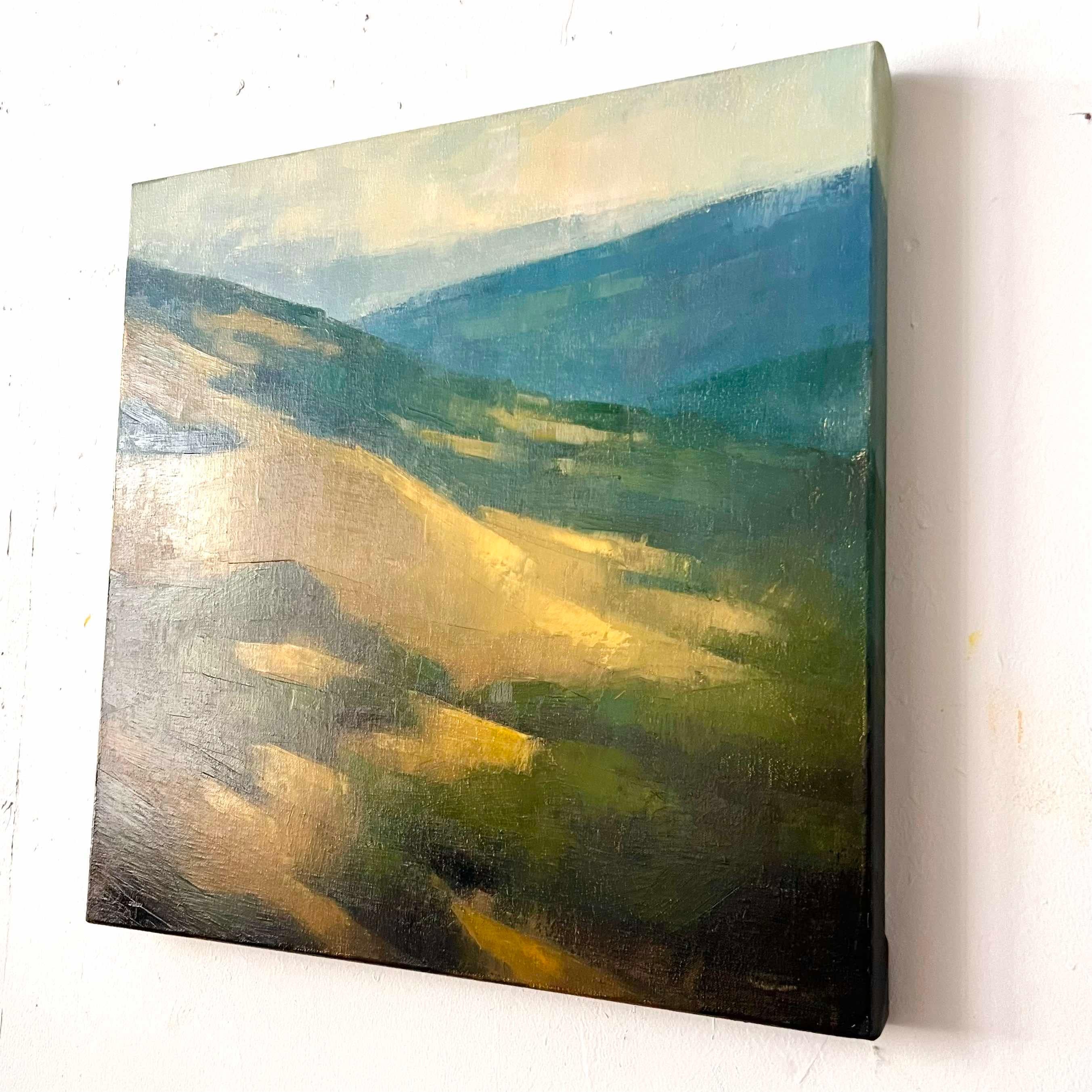 paisaje californiano pintura al óleo original zona de la bahía arte original - Painting Realista de Christina Kent