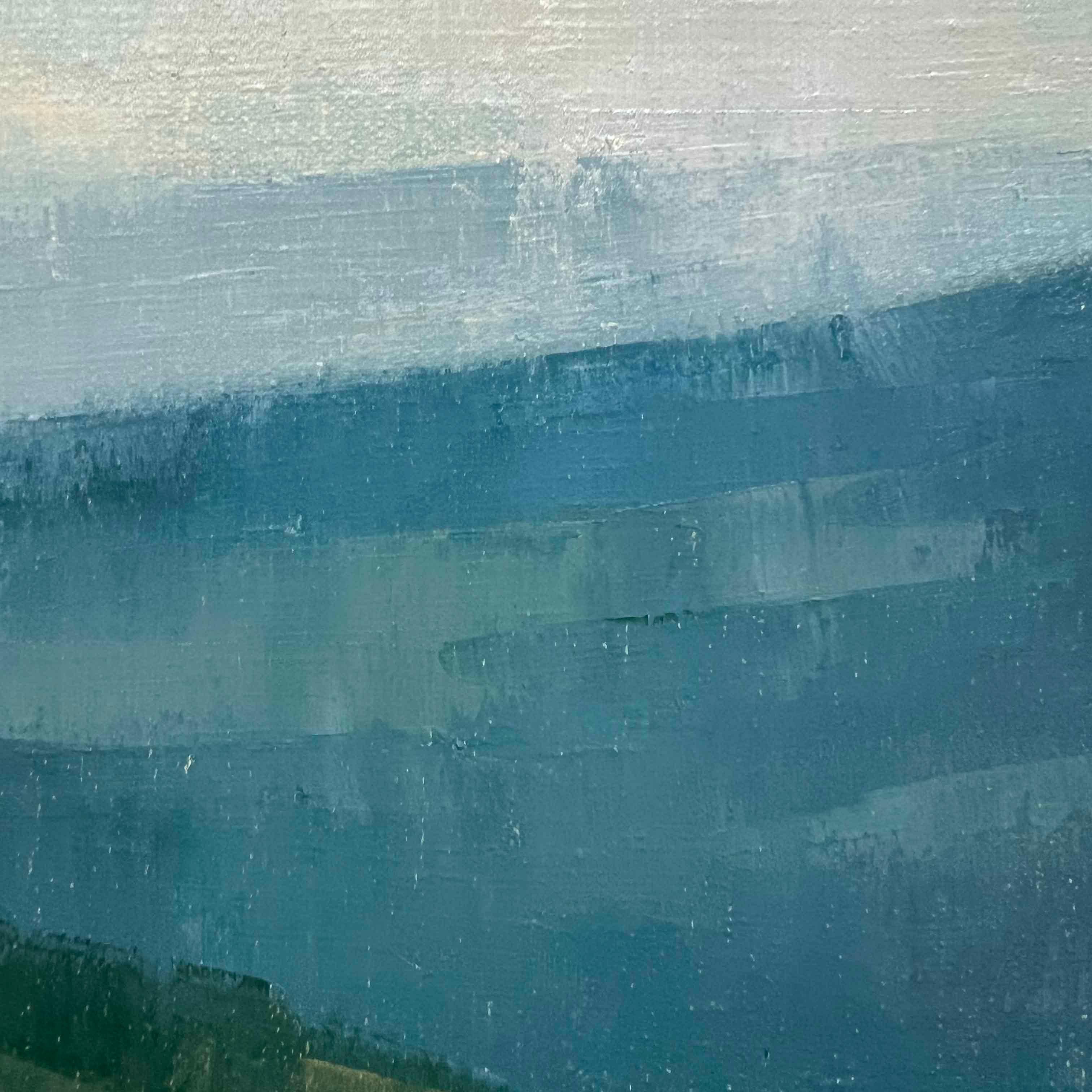 paisaje californiano pintura al óleo original zona de la bahía arte original 3