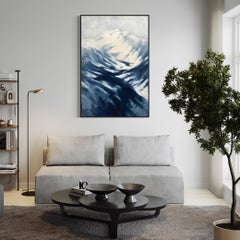 Colorado winter landscape original oil painting large-scale