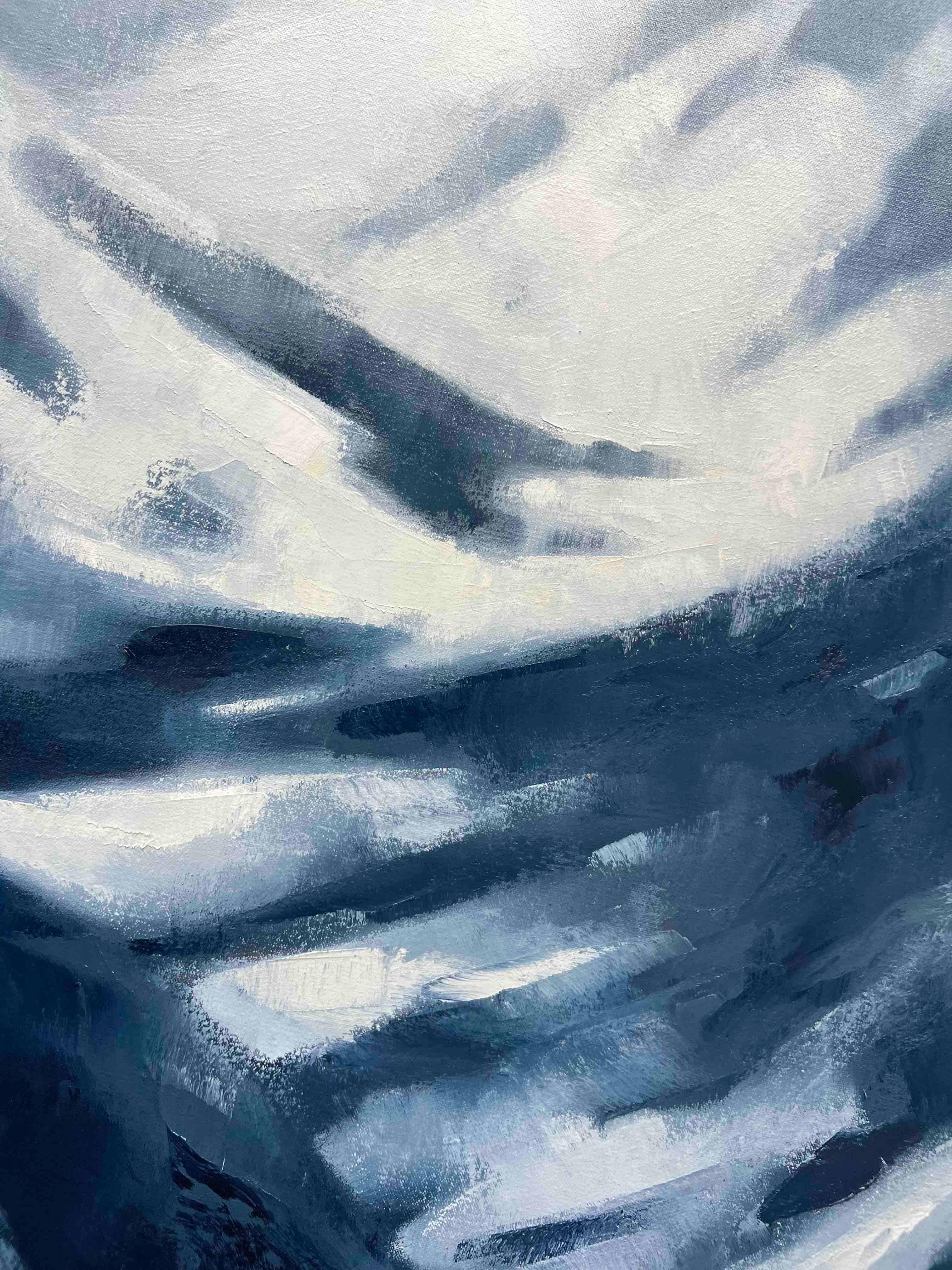 Colorado Winterlandschaft Original Ölgemälde großformatig im Angebot 2