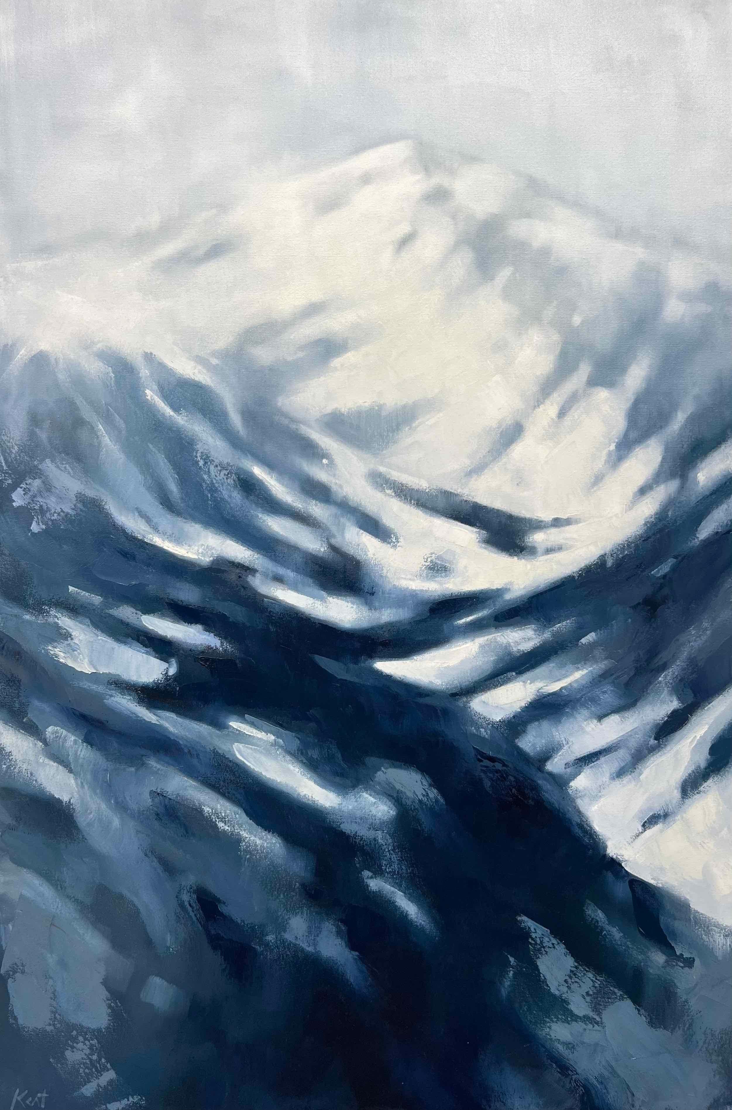 Colorado Winterlandschaft Original Ölgemälde großformatig