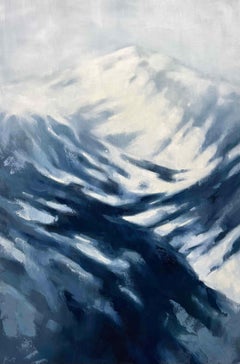 Colorado winter landscape original oil painting large-scale