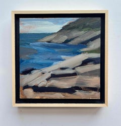 Newfoundland coastal landscape painting abstract expressive landscape