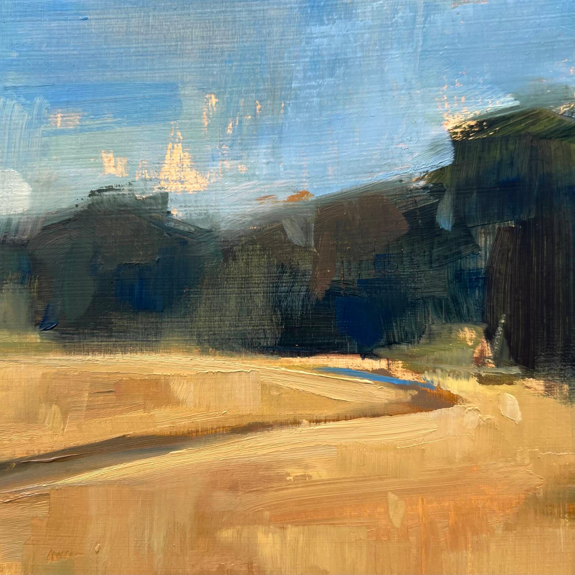 Paysage de Californie du Nord peinture à l'huile originale nature contemporaine en vente 1