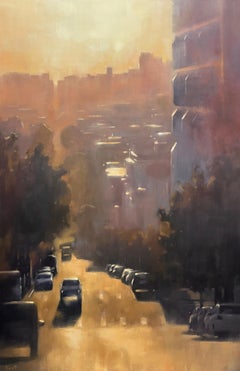 San Francisco cityscape original oil painting large-scale